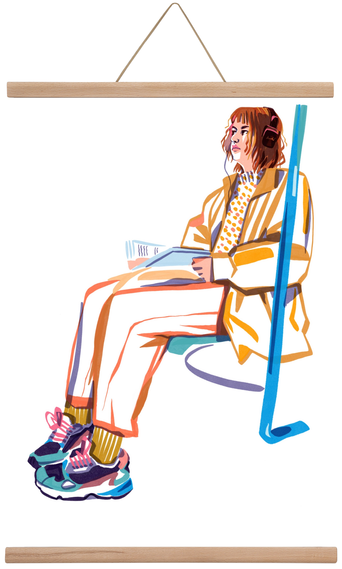 Buszon 1, 40x60 cm (40x60 cm), Tölgy akasztó