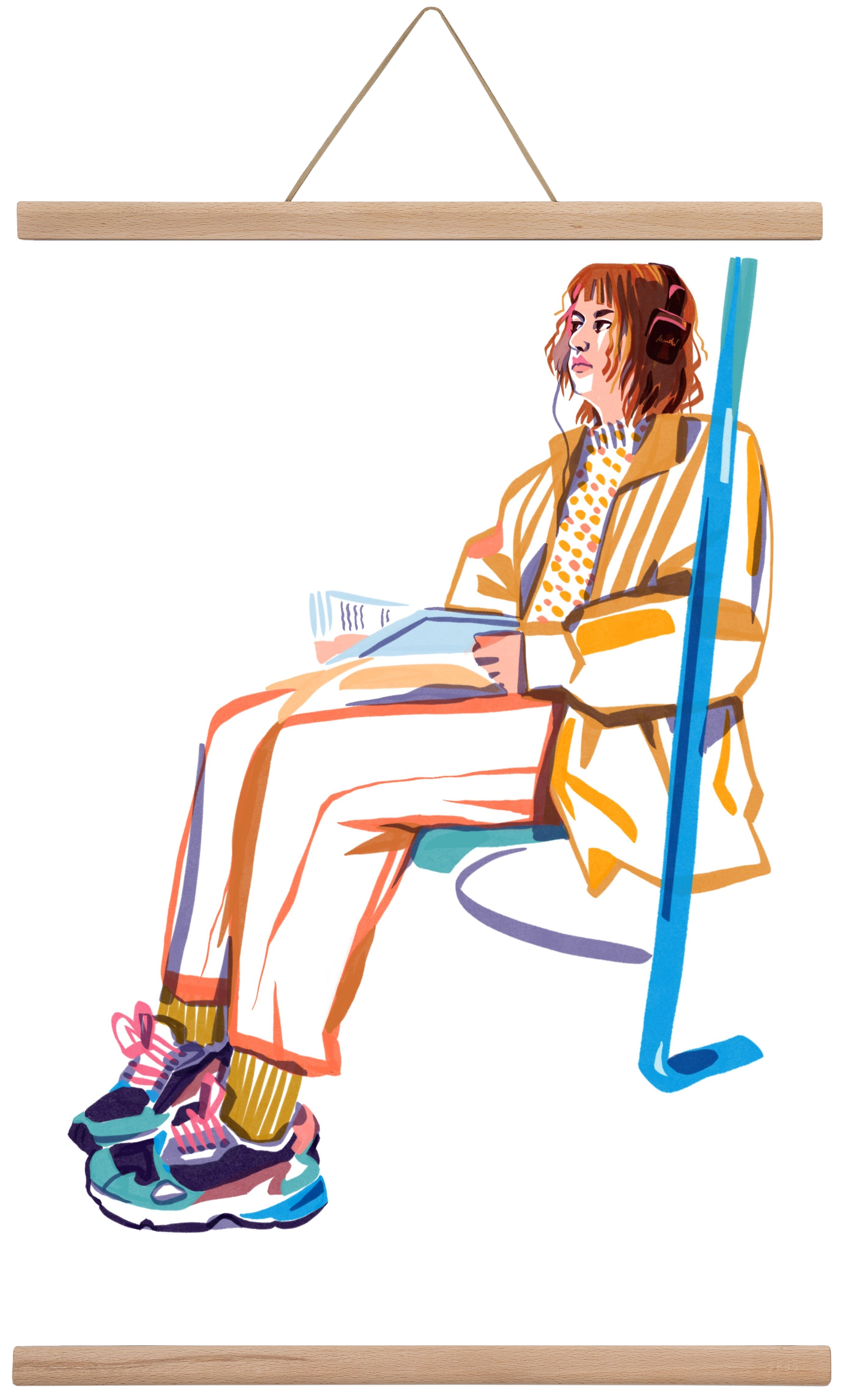 Buszon 1, 40x60 cm (40x60 cm), Tölgy akasztó