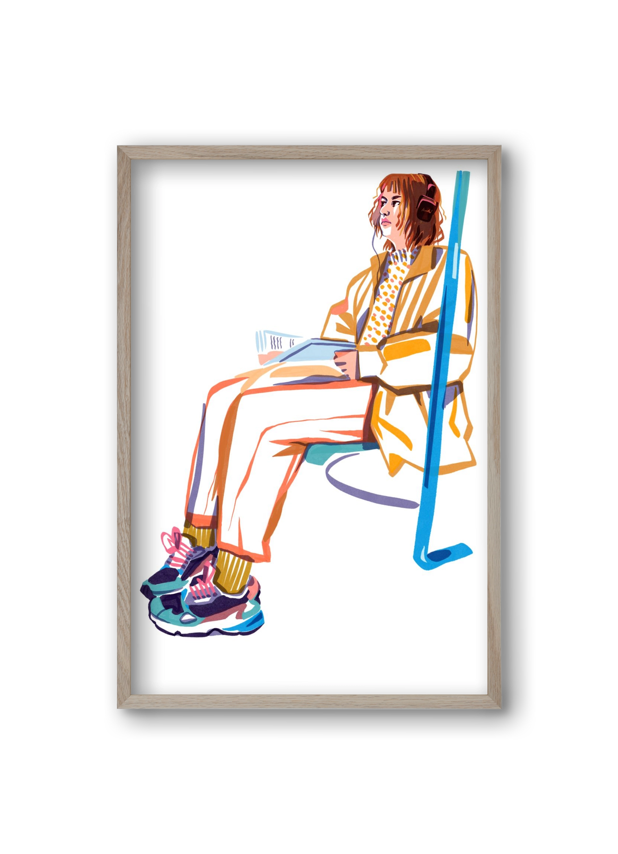 Buszon 1, 20x30 cm (20x30 cm), Tölgy keret