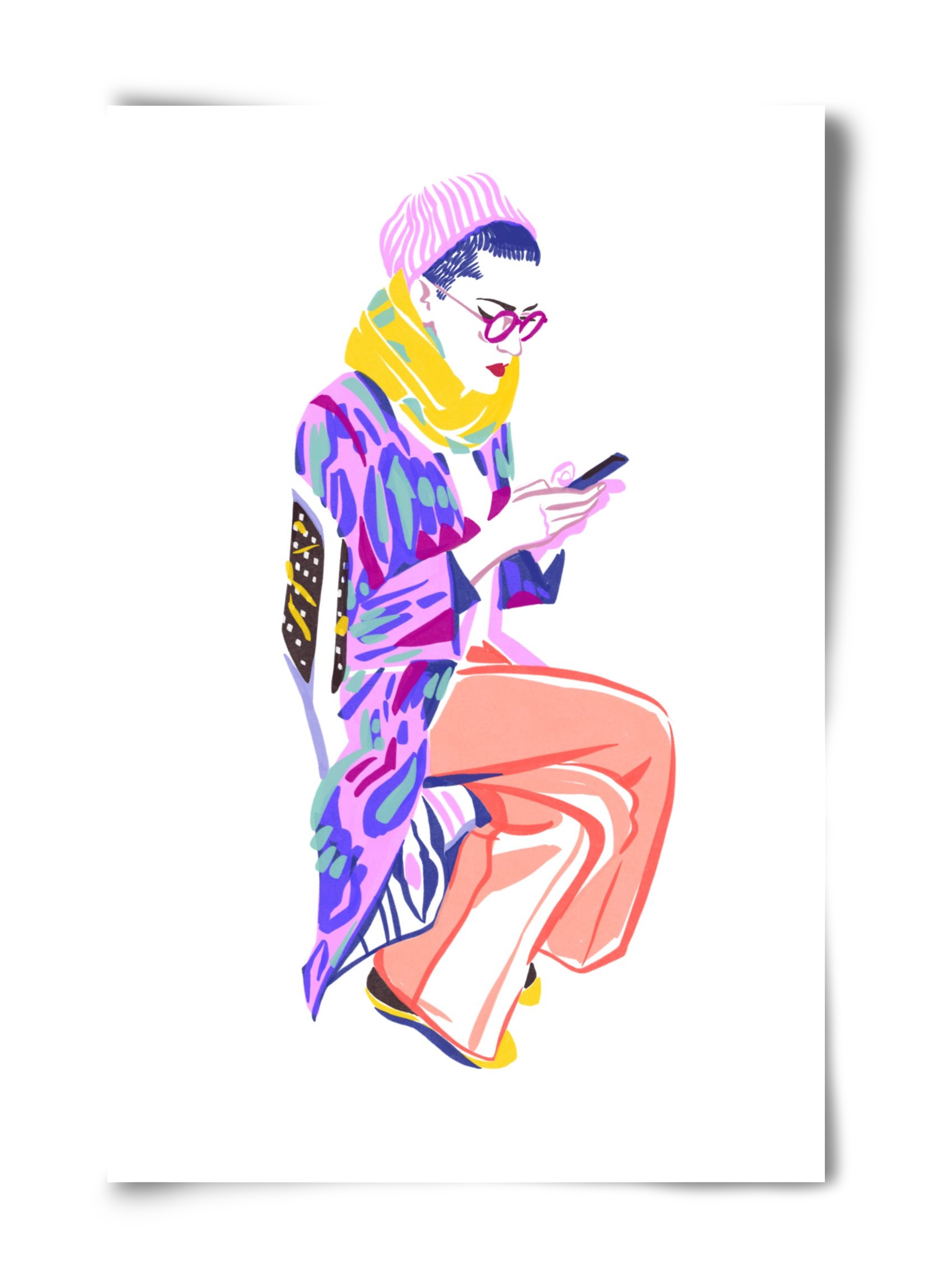 Buszon 2, 40x60 cm, Keret nélkül