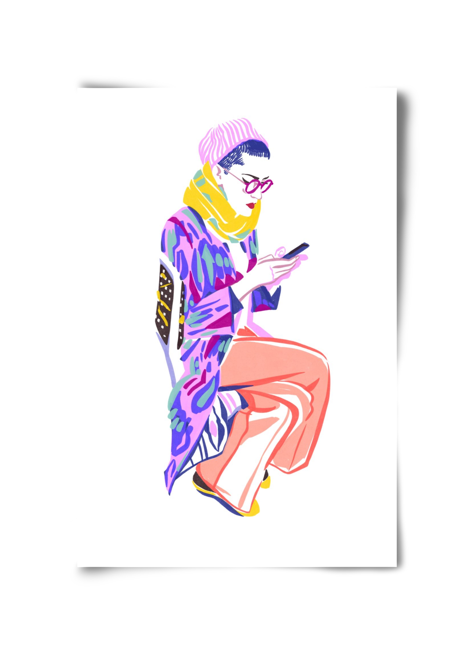 Buszon 2, 30x45 cm, Keret nélkül