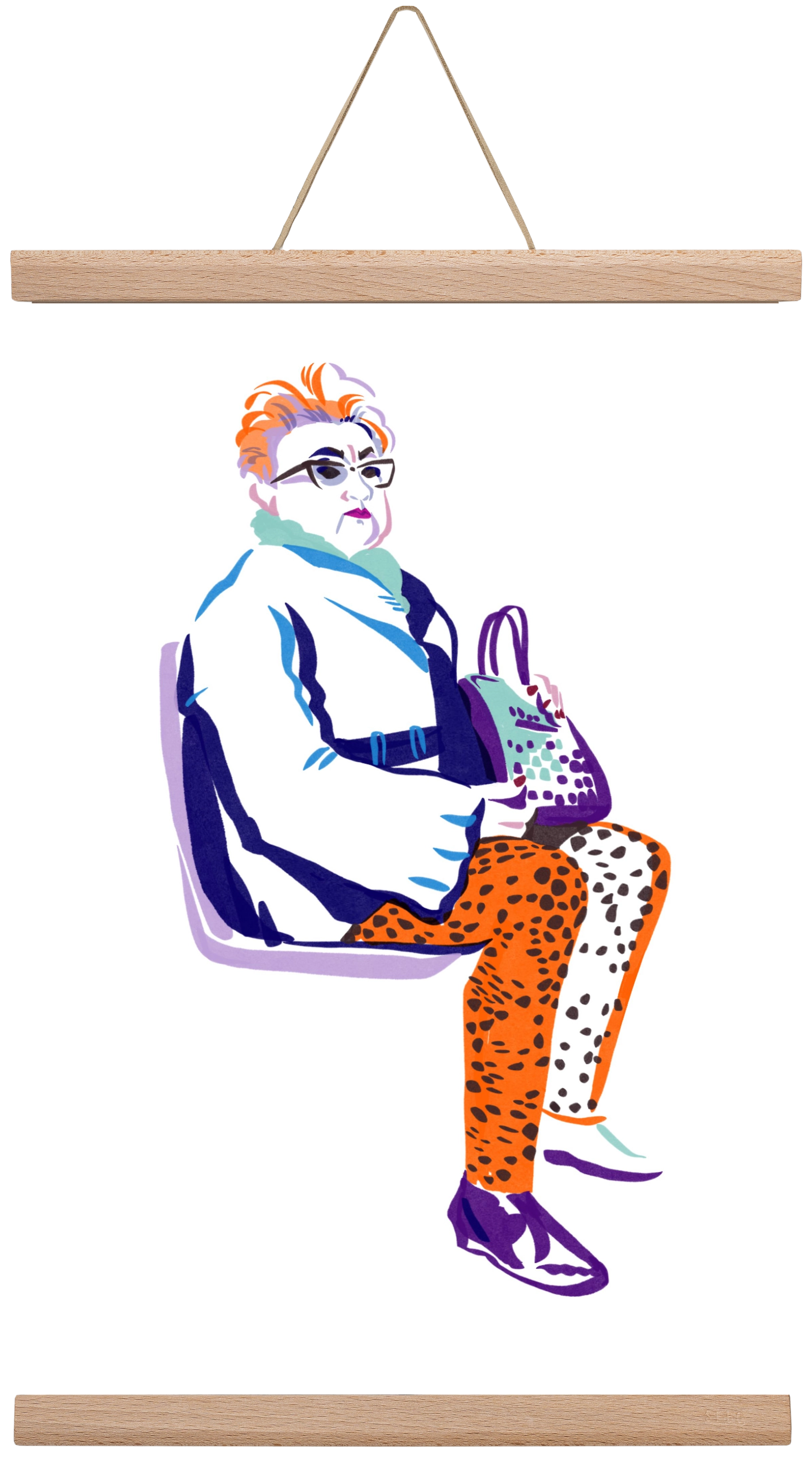 Buszon 3, 30x45 cm (30x45 cm), Tölgy akasztó