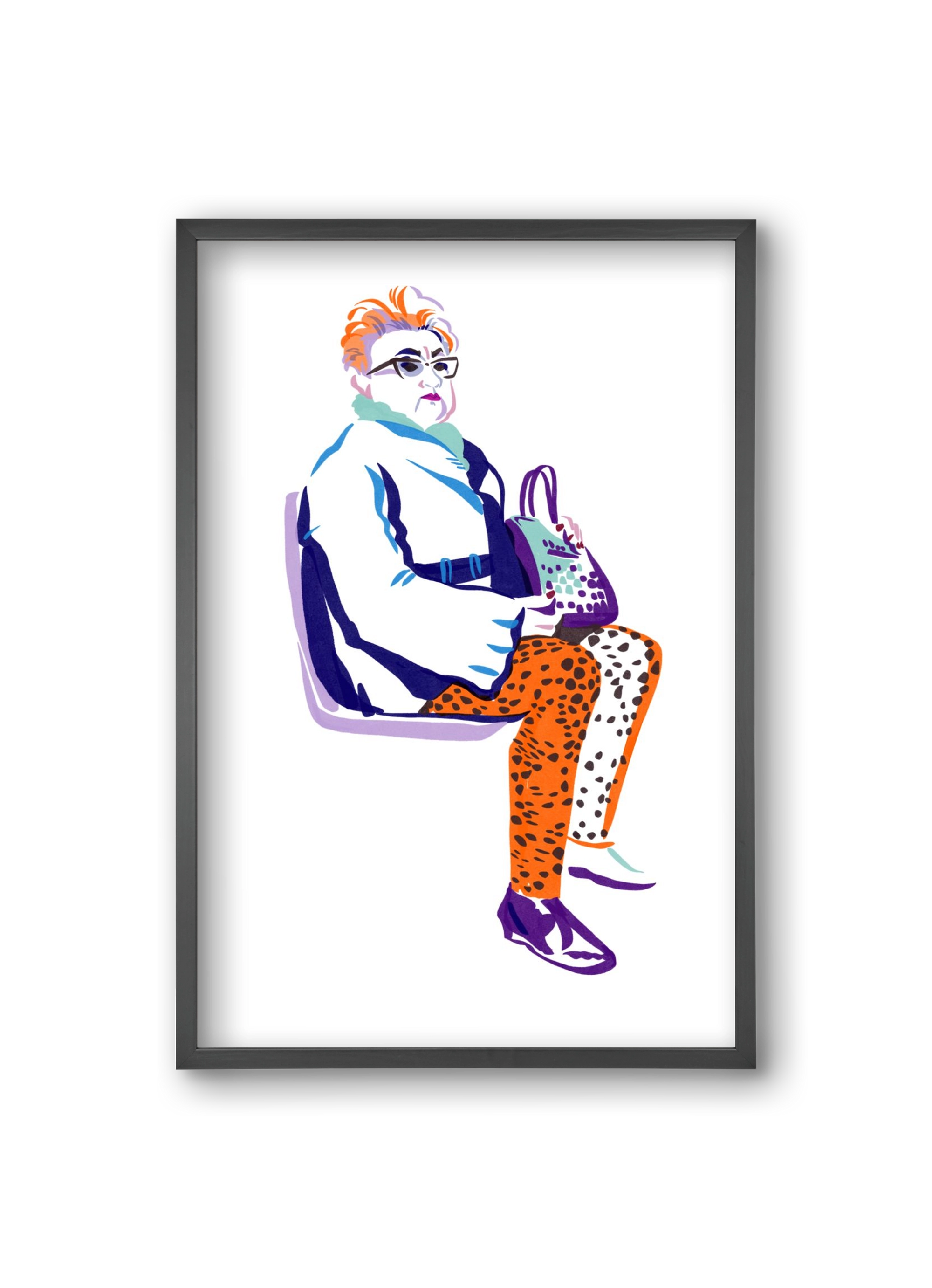 Buszon 3, 20x30 cm (20x30 cm), Fekete keret