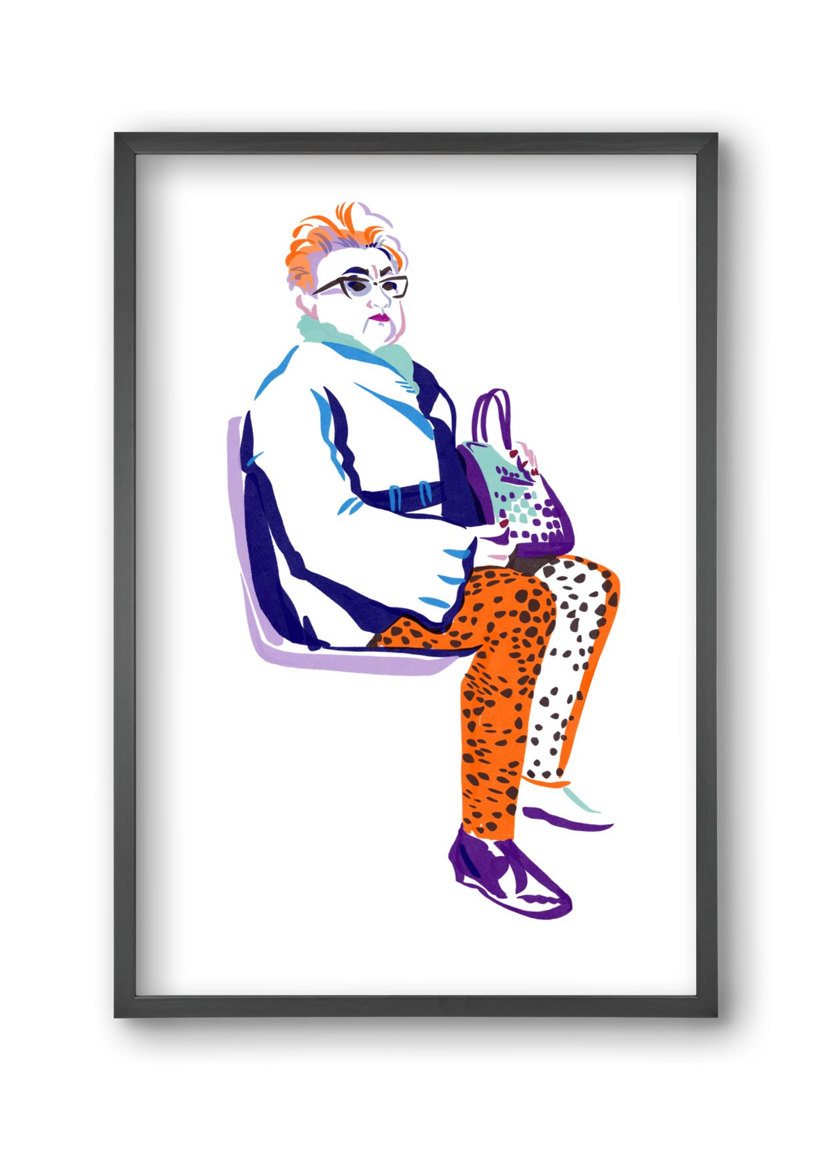 Buszon 3, 30x45 cm (30x45 cm), Fekete keret