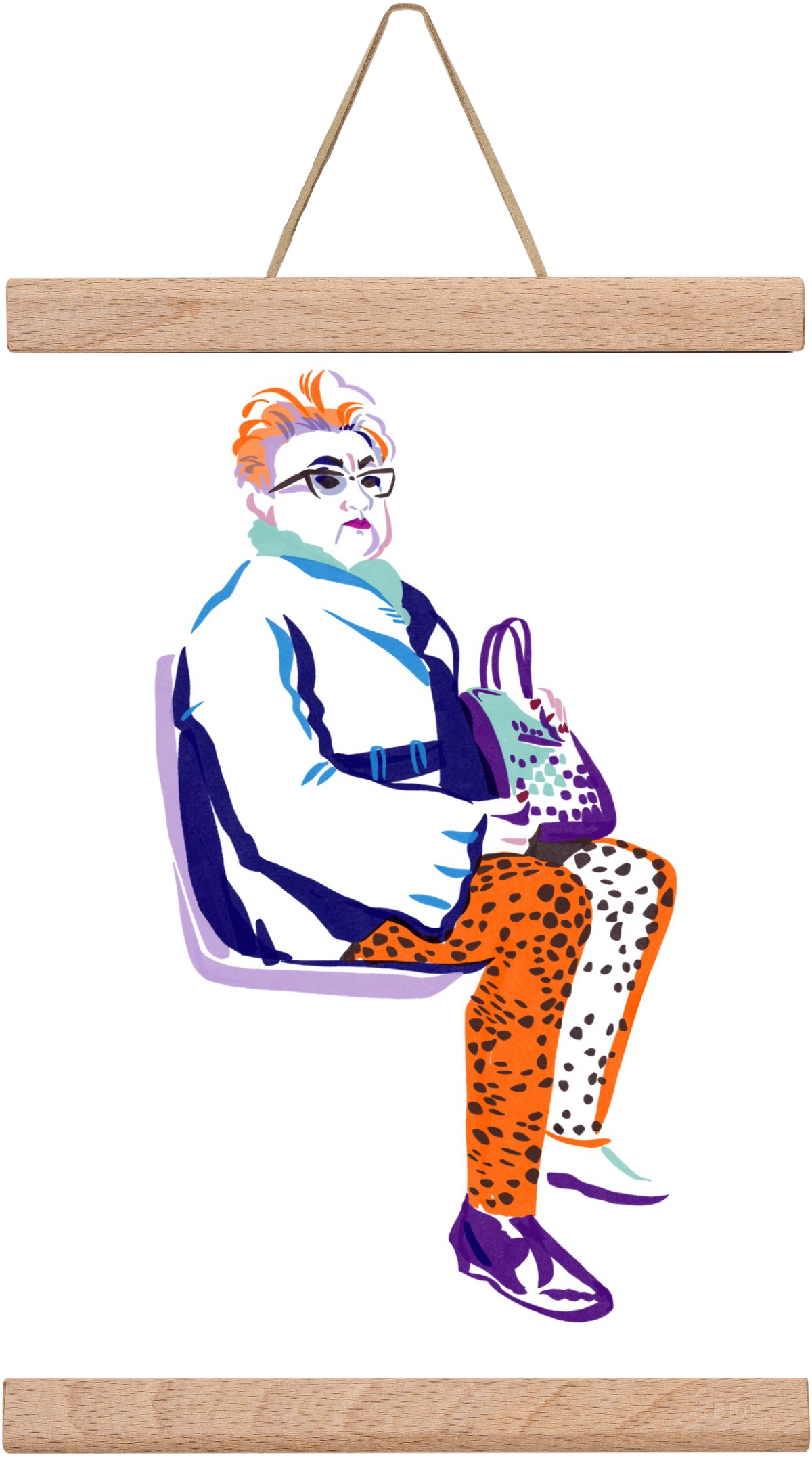 Buszon 3, 20x30 cm (20x30 cm), Tölgy akasztó