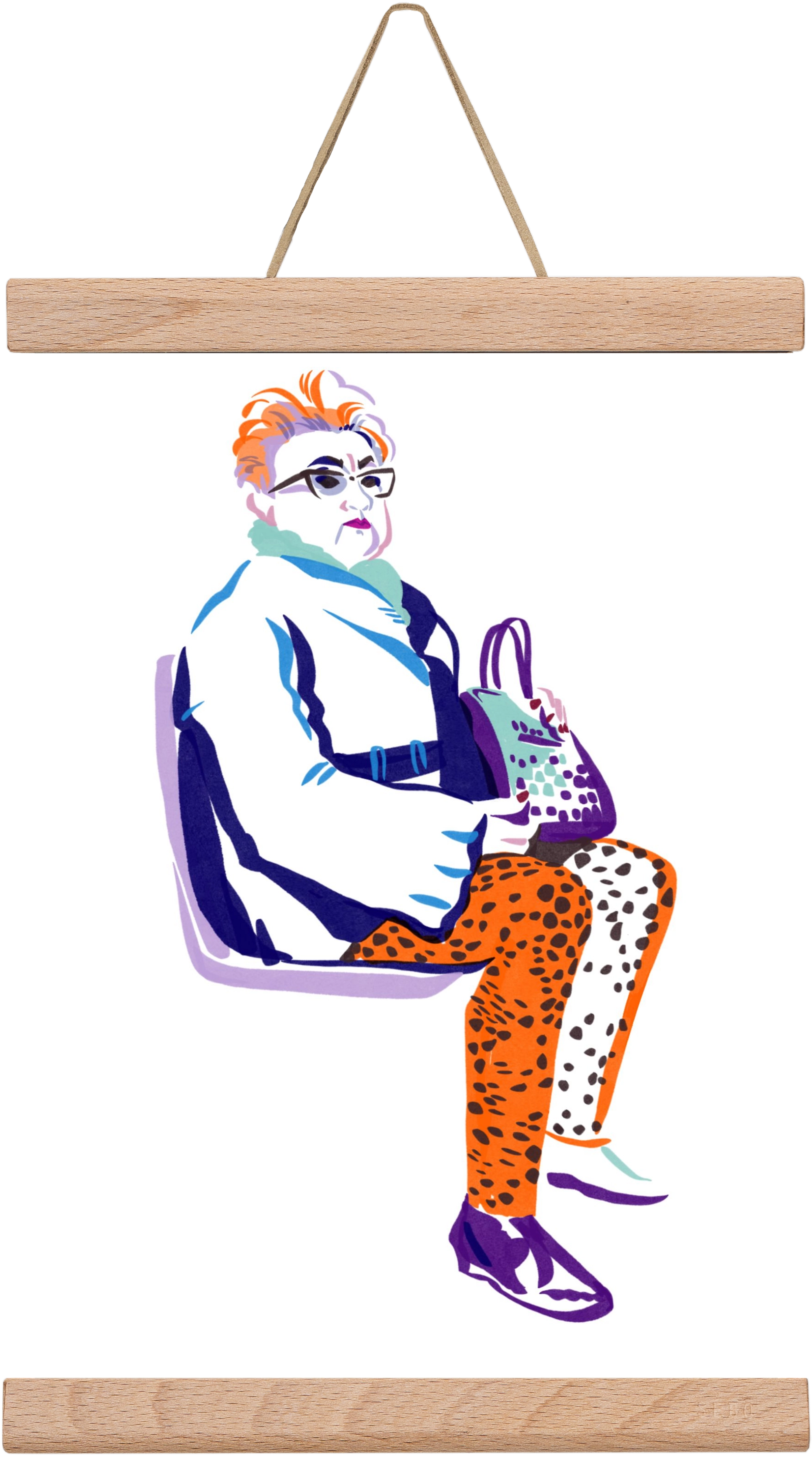 Buszon 3, 20x30 cm (20x30 cm), Tölgy akasztó