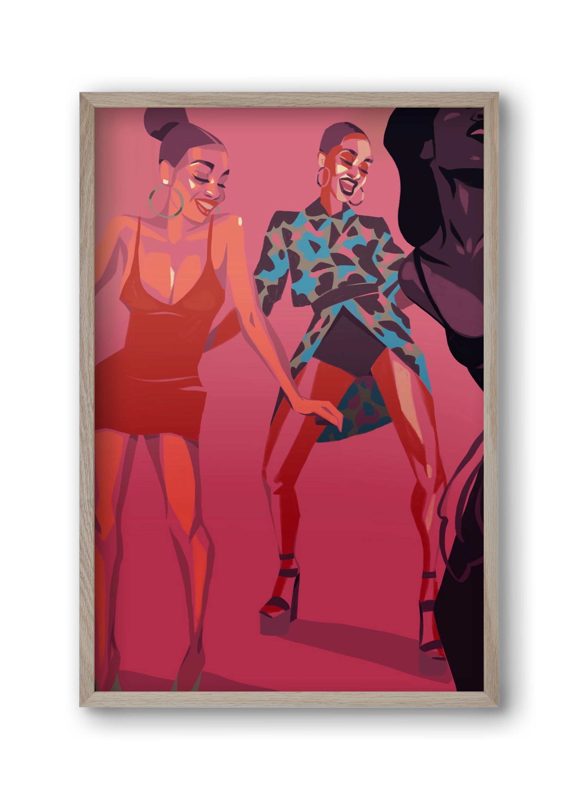 Dance, 30x45 cm (30x45 cm), Tölgy keret