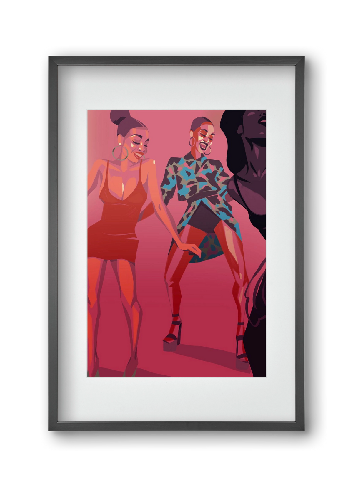 Dance, 30x45 cm (20x30 cm), Fekete keret, paszpartuval