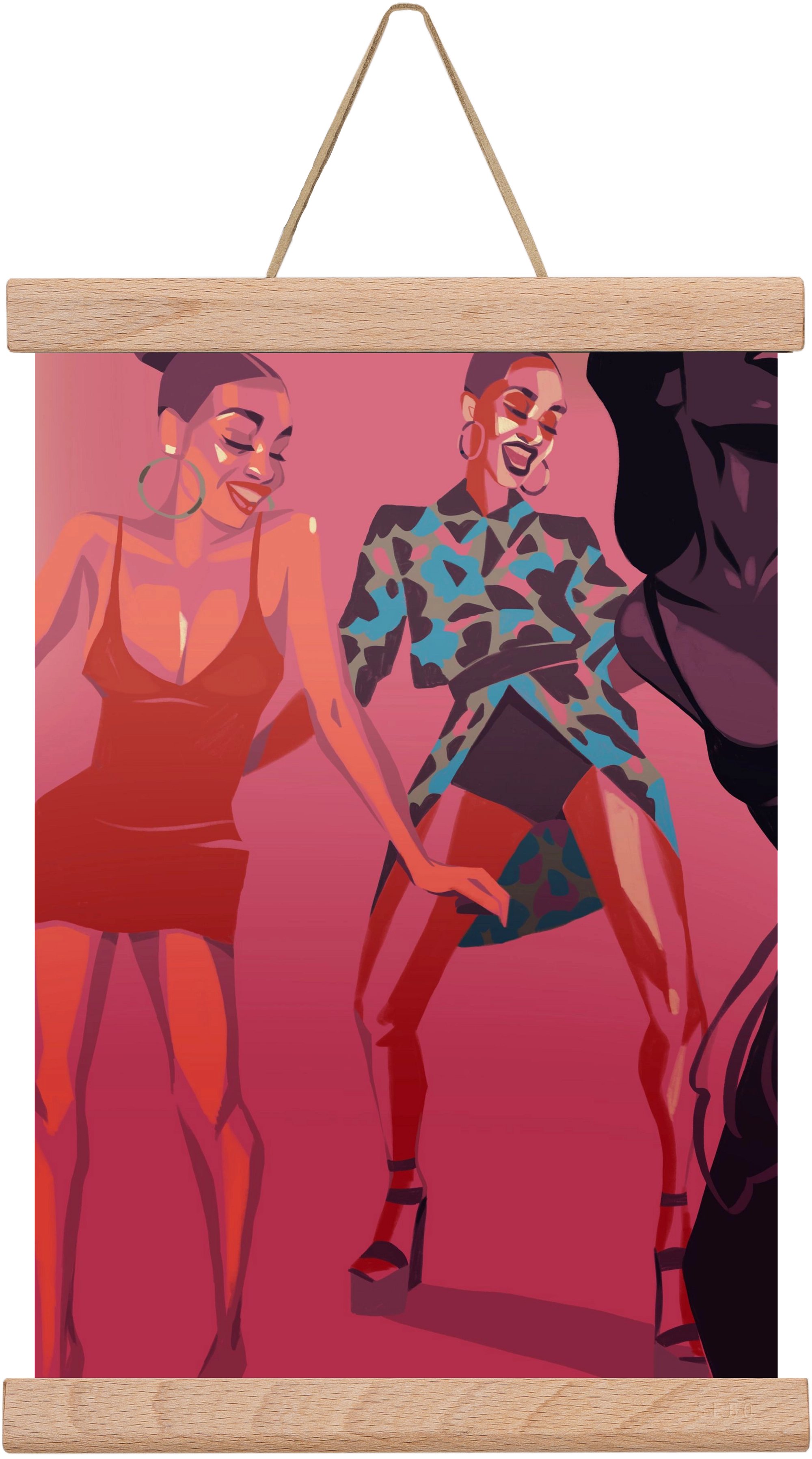 Dance, 20x30 cm (20x30 cm), Tölgy akasztó