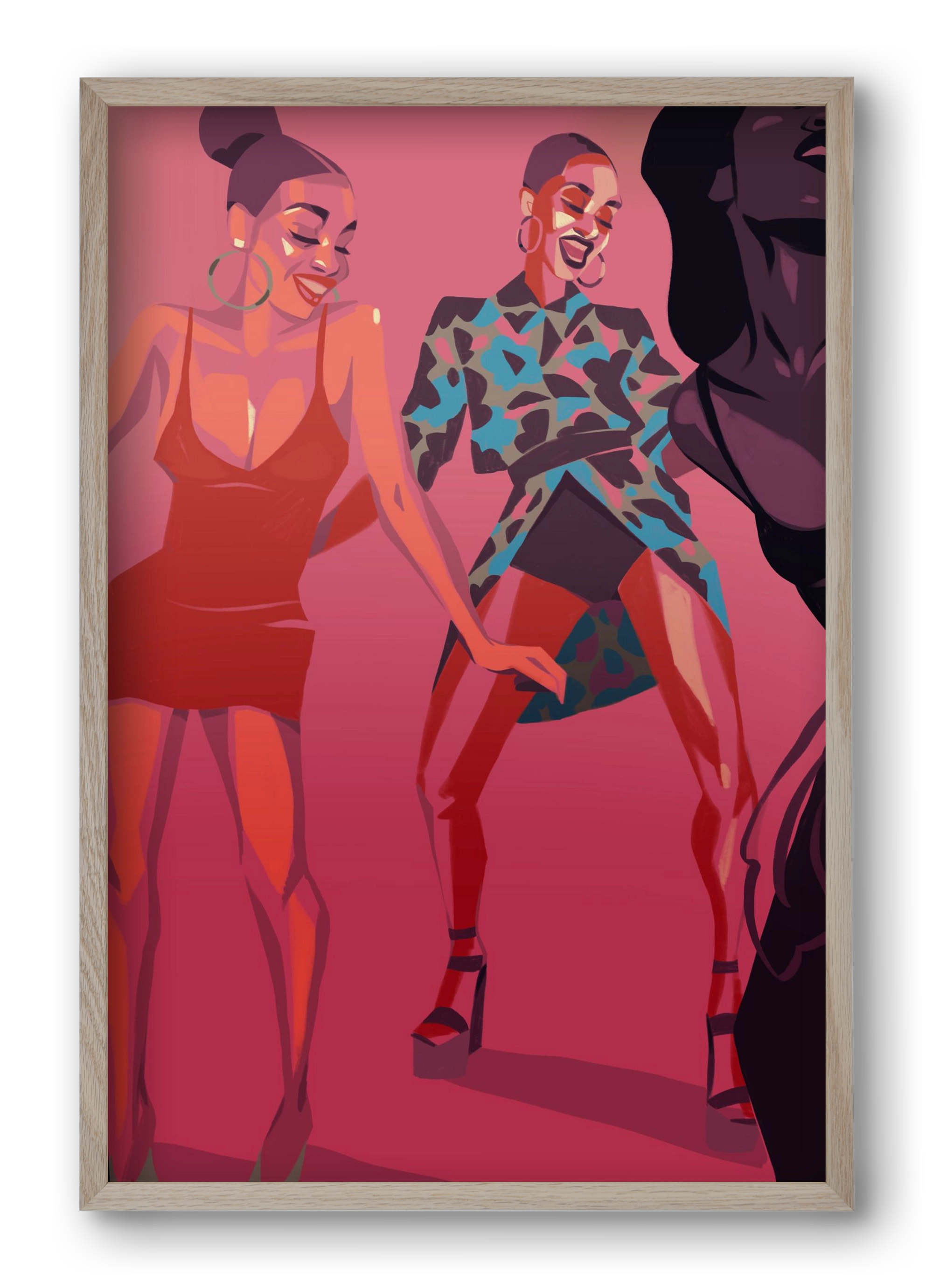 Dance, 40x60 cm (40x60 cm), Tölgy keret