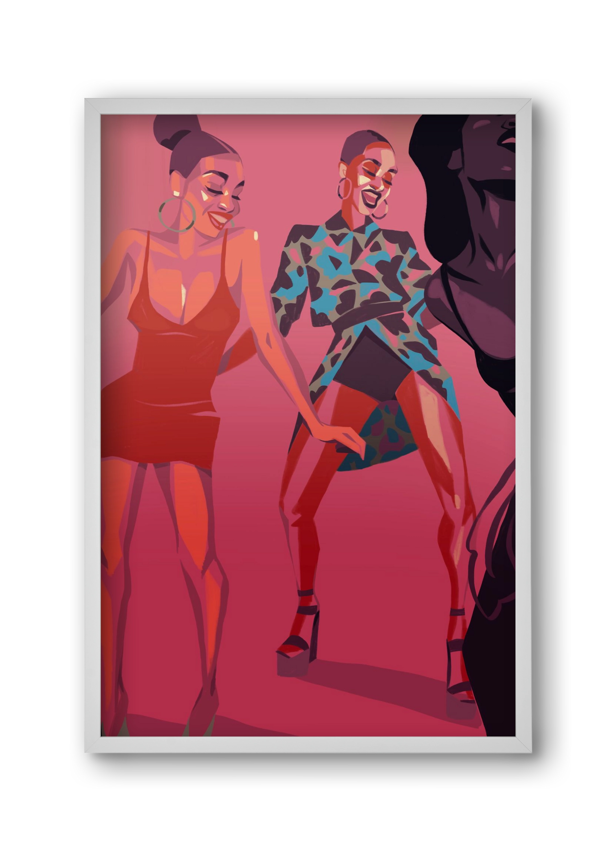 Dance, 30x45 cm (30x45 cm), Fehér keret