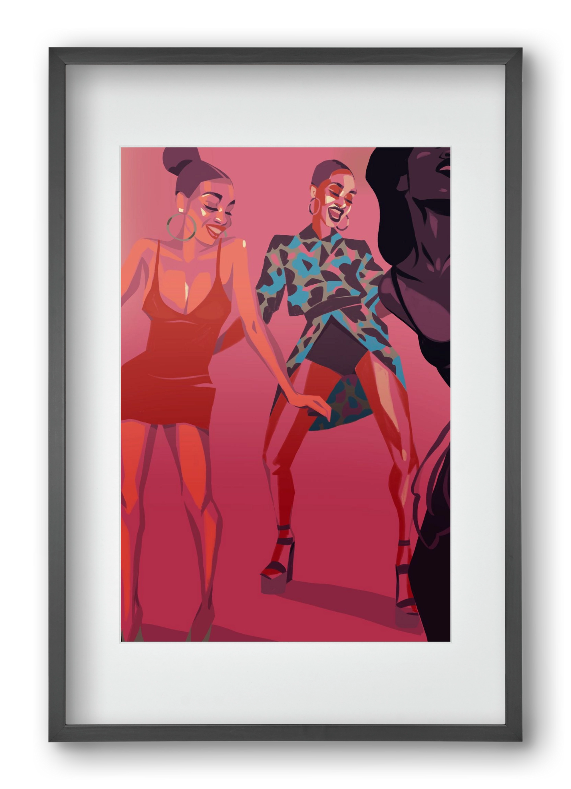 Dance, 40x60 cm (30x45 cm), Fekete keret, paszpartuval