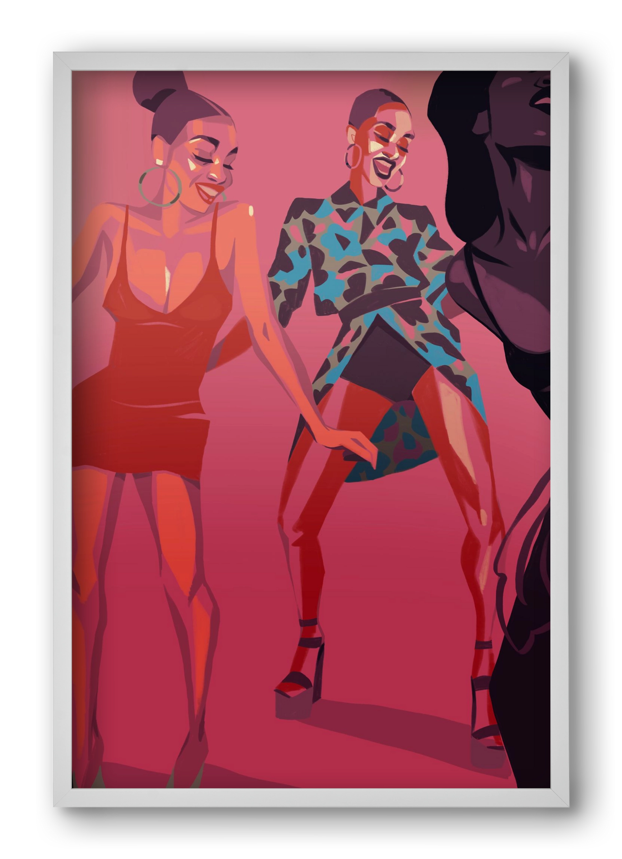 Dance, 40x60 cm (40x60 cm), Fehér keret