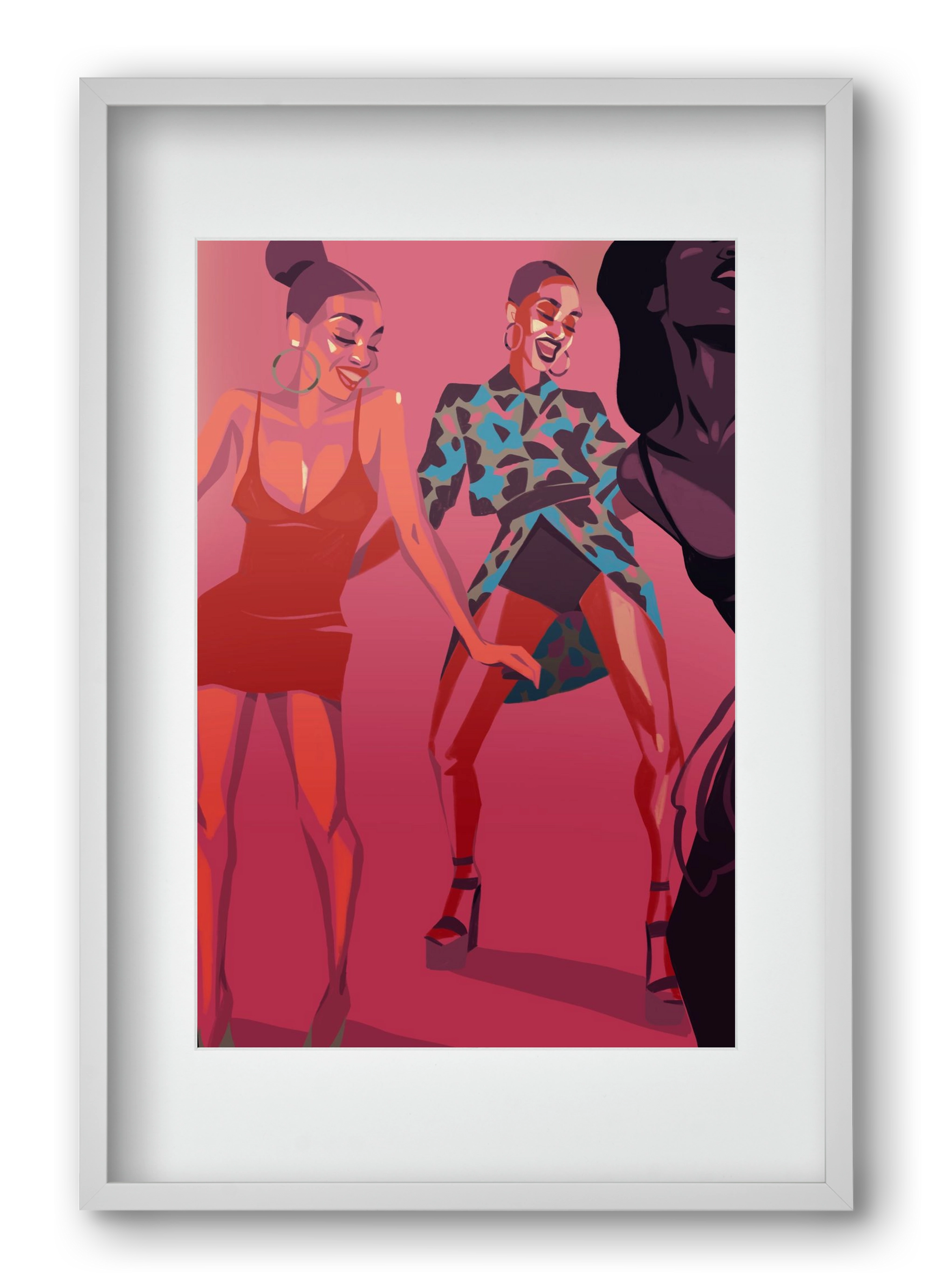 Dance, 40x60 cm (30x45 cm), Fehér keret, paszpartuval