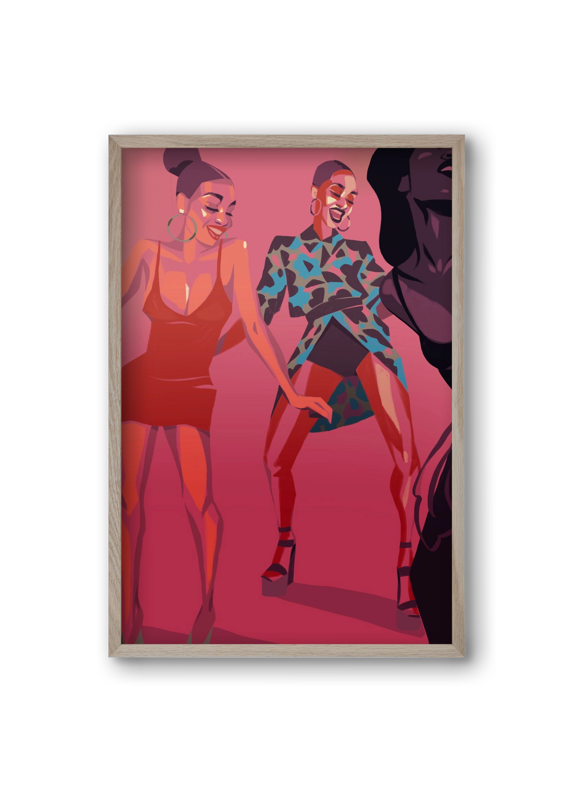 Dance, 20x30 cm (20x30 cm), Tölgy keret