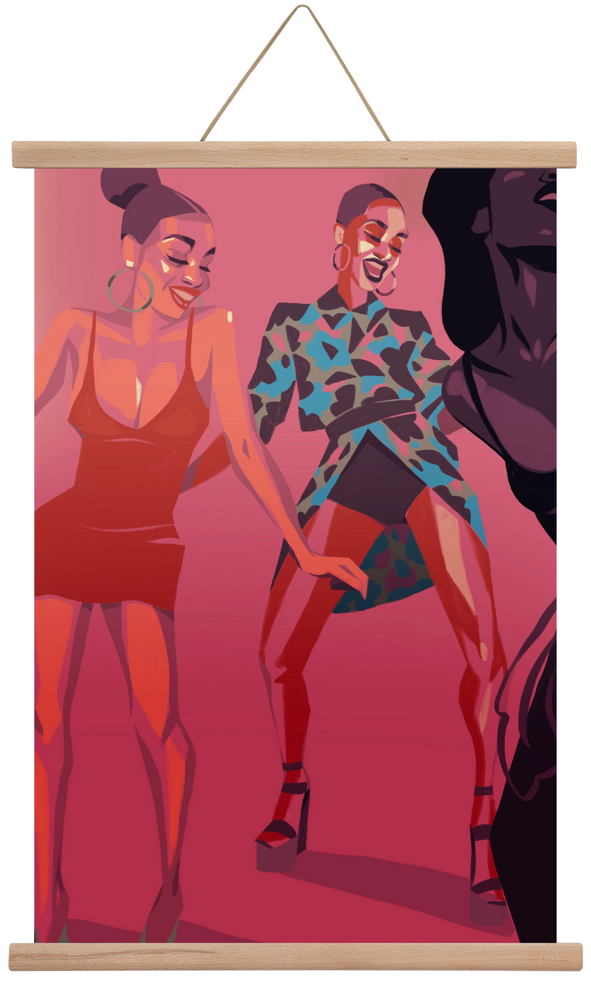 Dance, 40x60 cm (40x60 cm), Tölgy akasztó