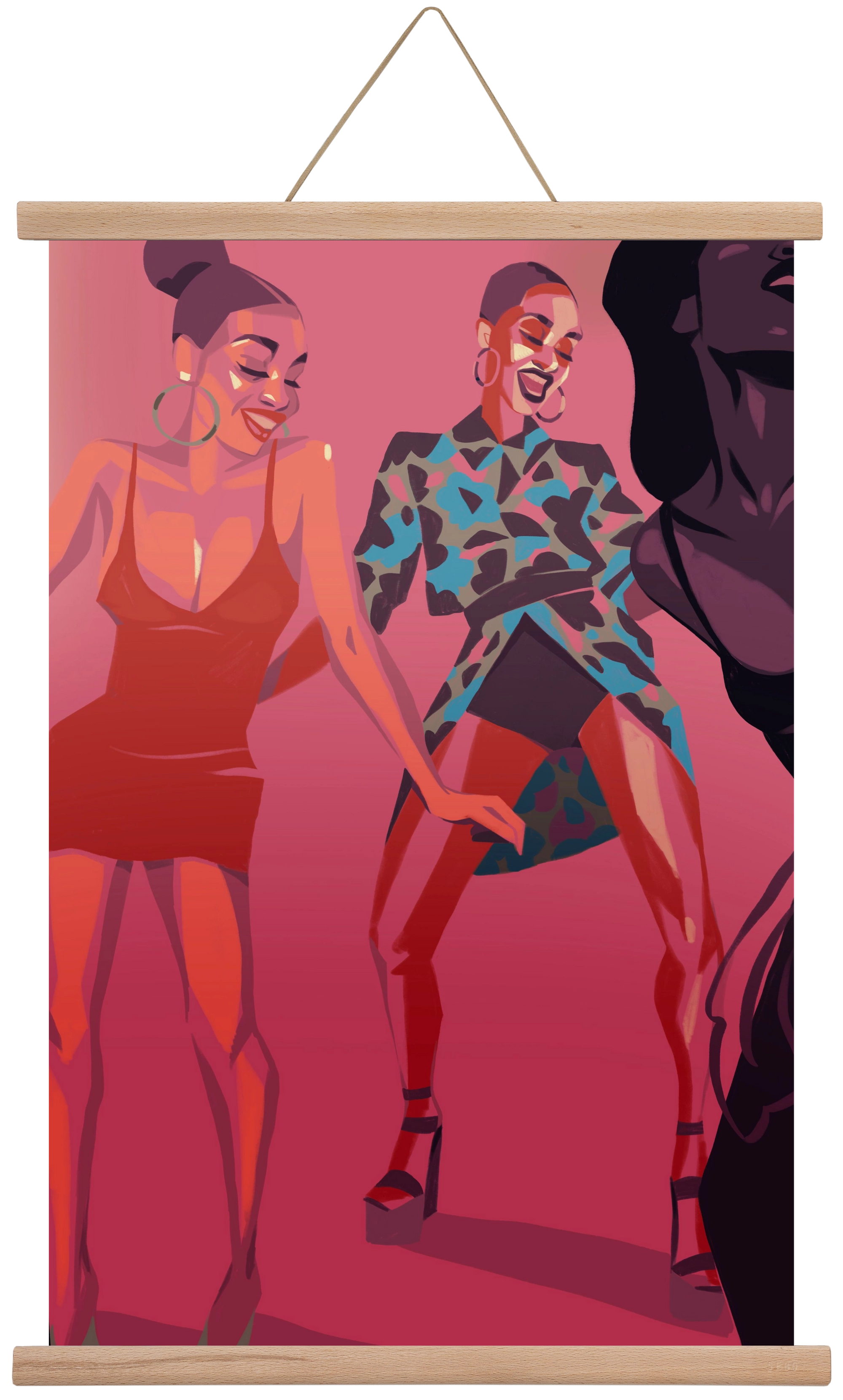 Dance, 40x60 cm (40x60 cm), Tölgy akasztó