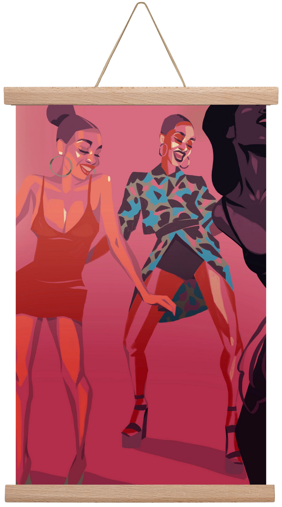 Dance, 30x45 cm (30x45 cm), Tölgy akasztó