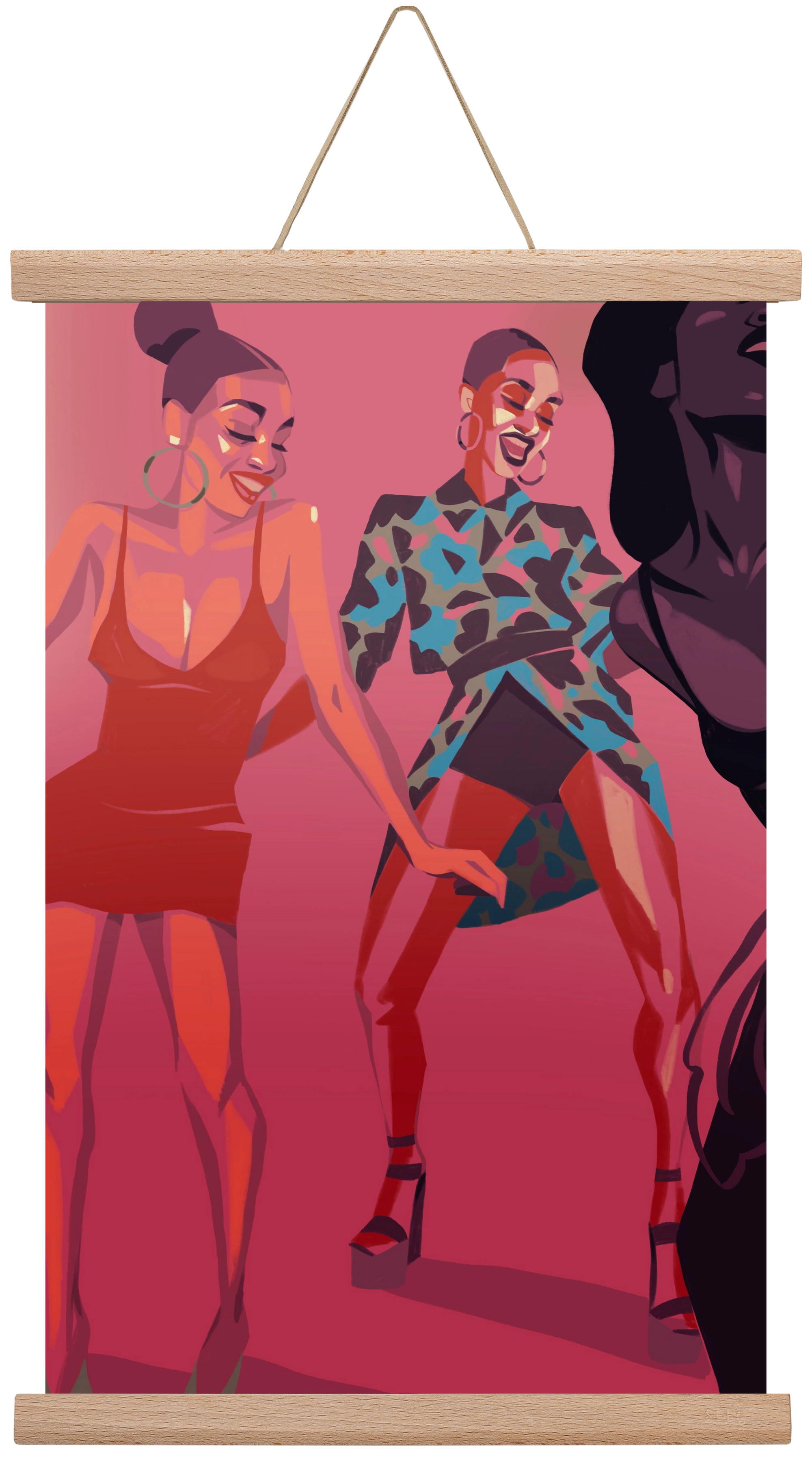 Dance, 30x45 cm (30x45 cm), Tölgy akasztó