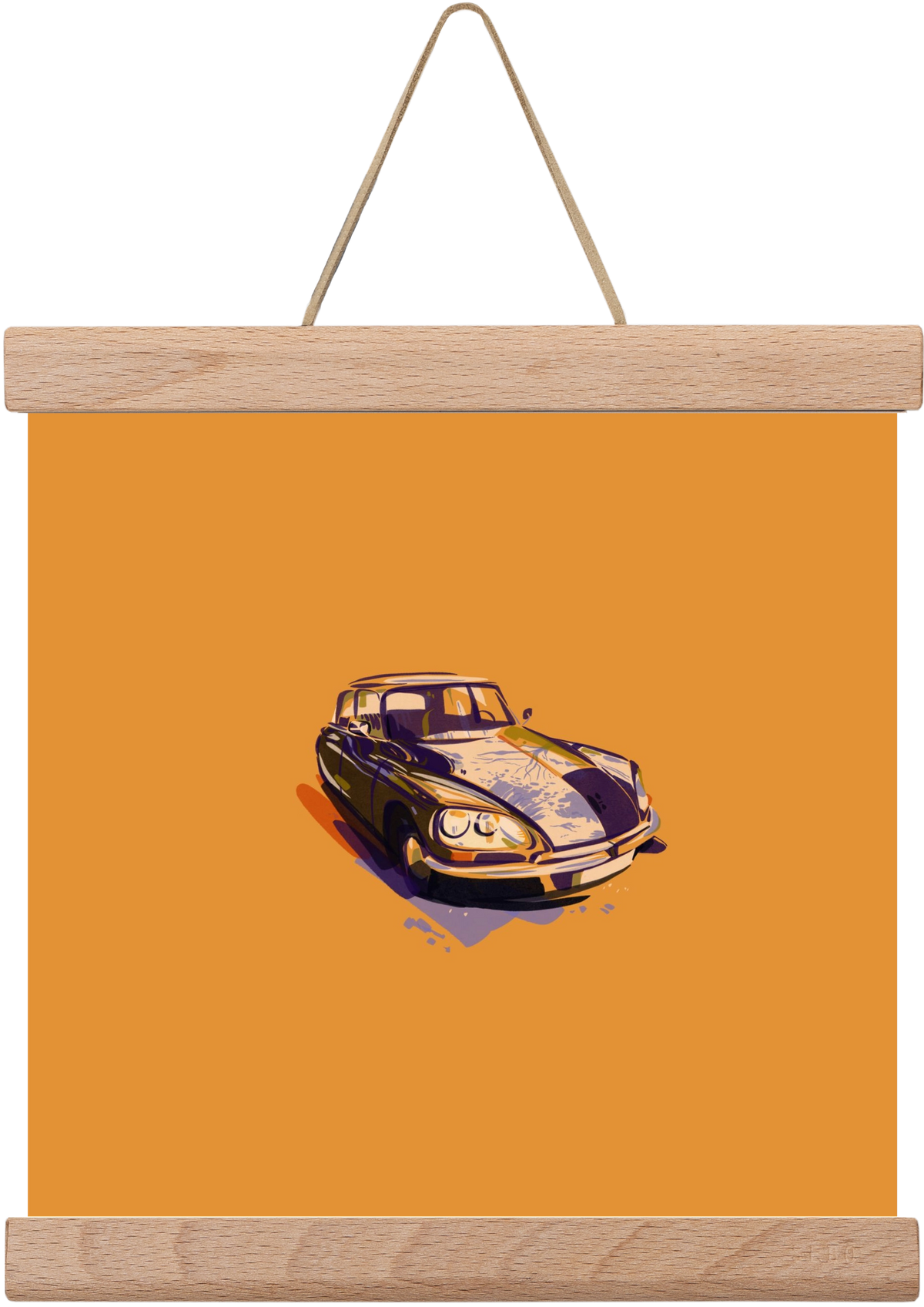 Citroen DS23, 20x20 cm (20x20 cm), Tölgy akasztó