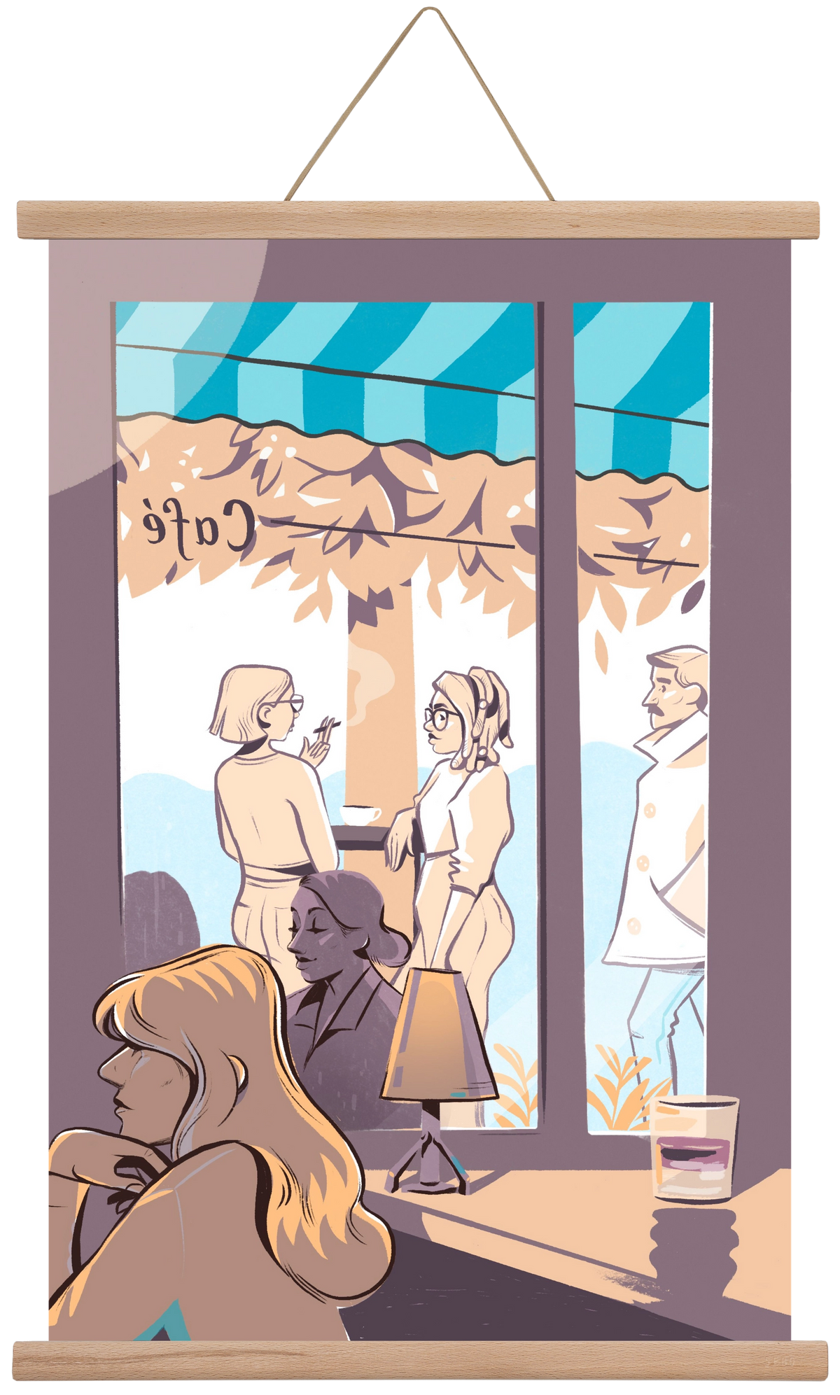 Kelet 2, 40x60 cm (40x60 cm), Tölgy akasztó