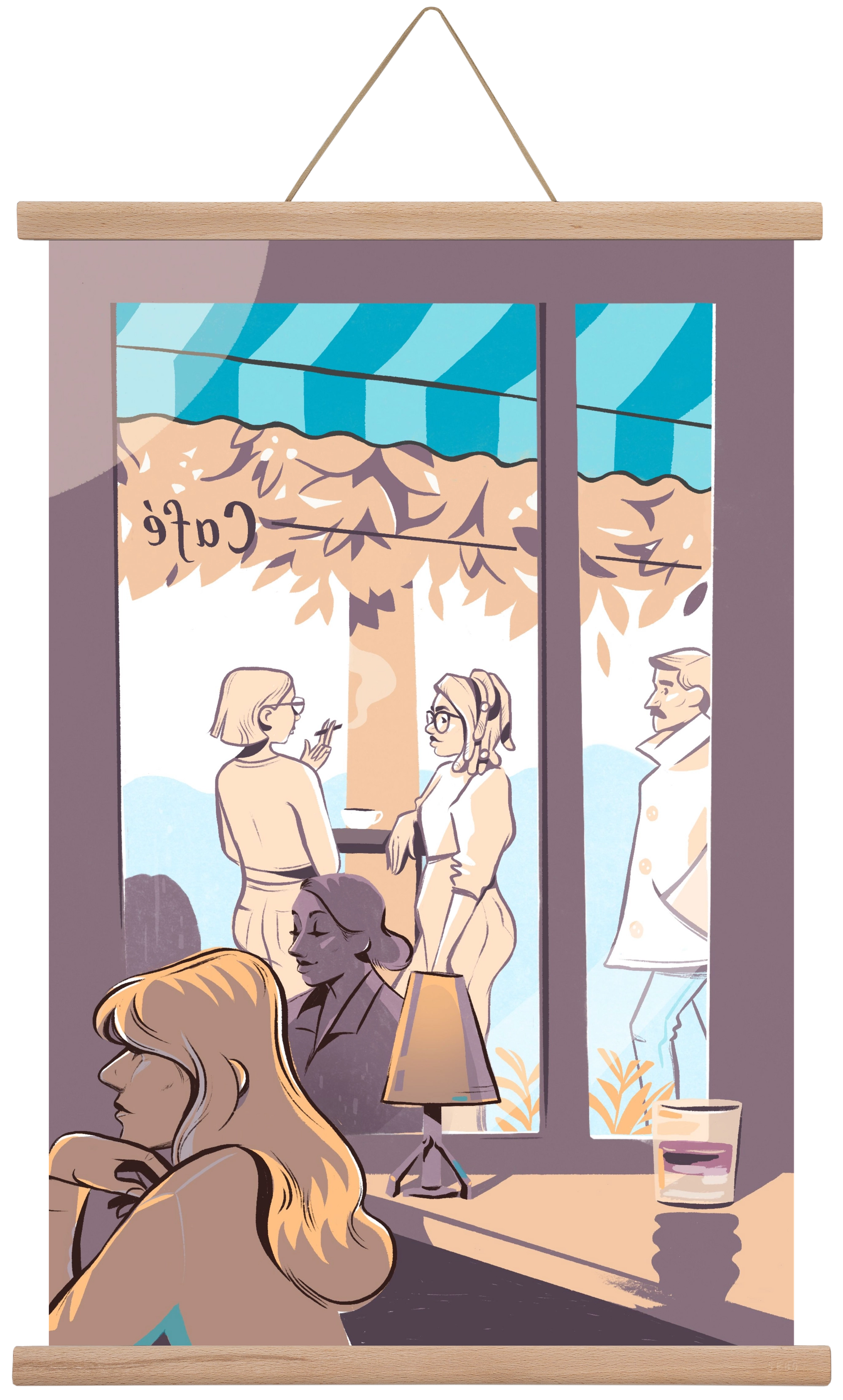 Kelet 2, 40x60 cm (40x60 cm), Tölgy akasztó