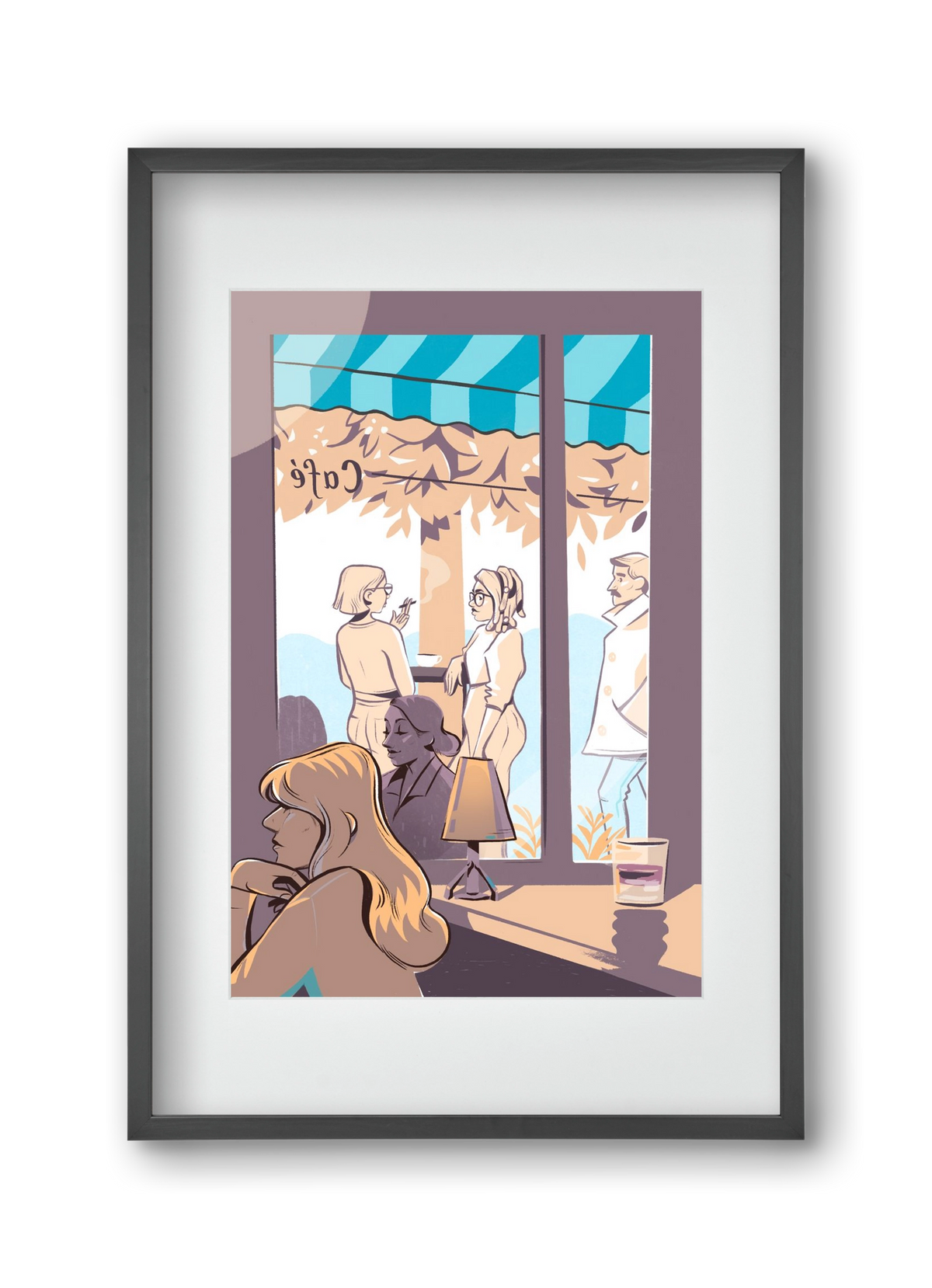 Kelet 2, 30x45 cm (20x30 cm), Fekete keret, paszpartuval