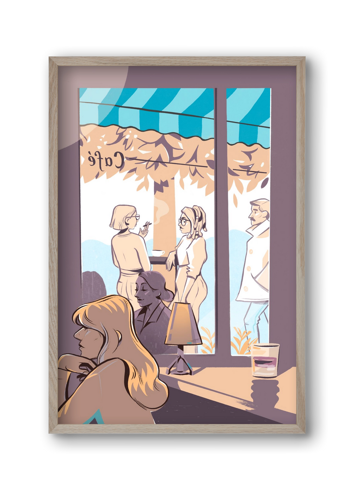 Kelet 2, 30x45 cm (30x45 cm), Tölgy keret