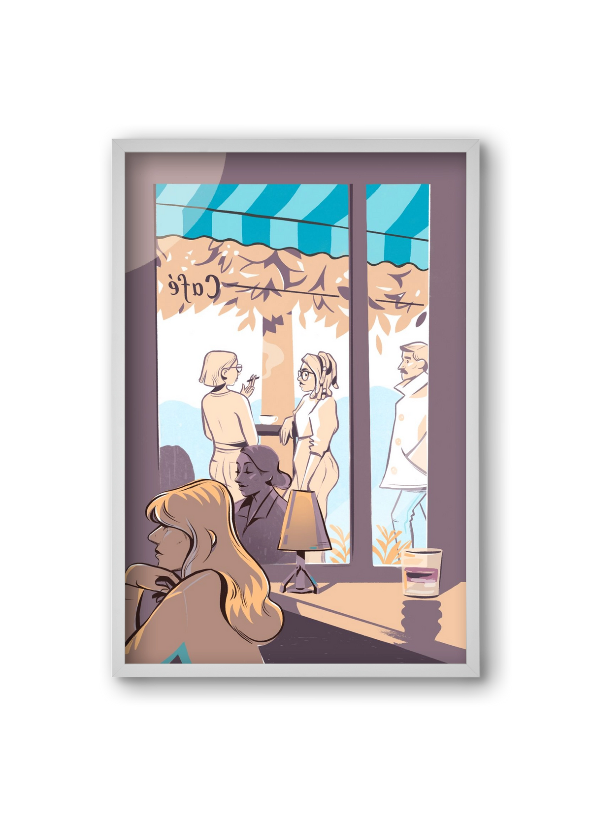 Kelet 2, 20x30 cm (20x30 cm), Fehér keret