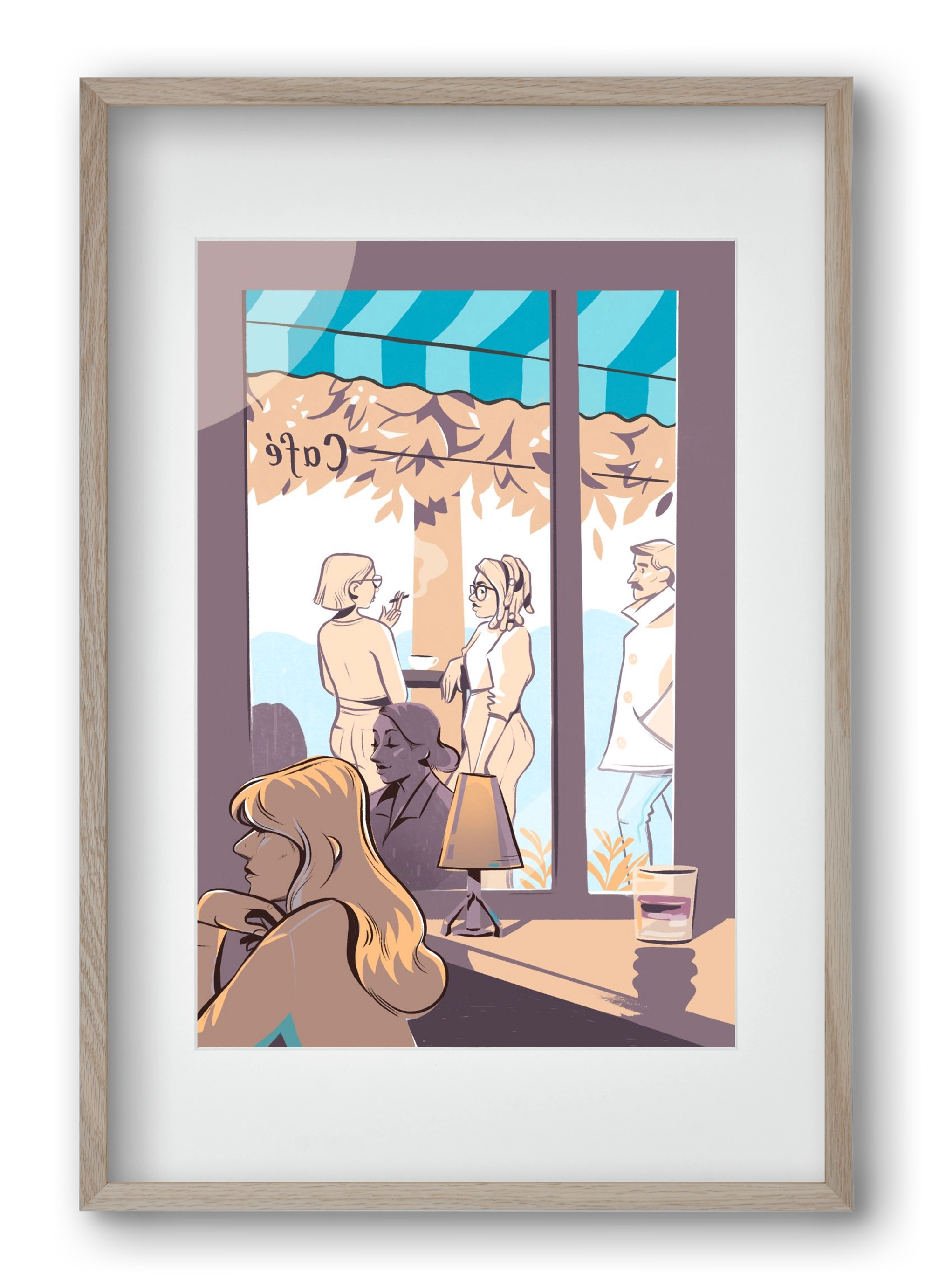 Kelet 2, 40x60 cm (30x45 cm), Tölgy keret, paszpartuval