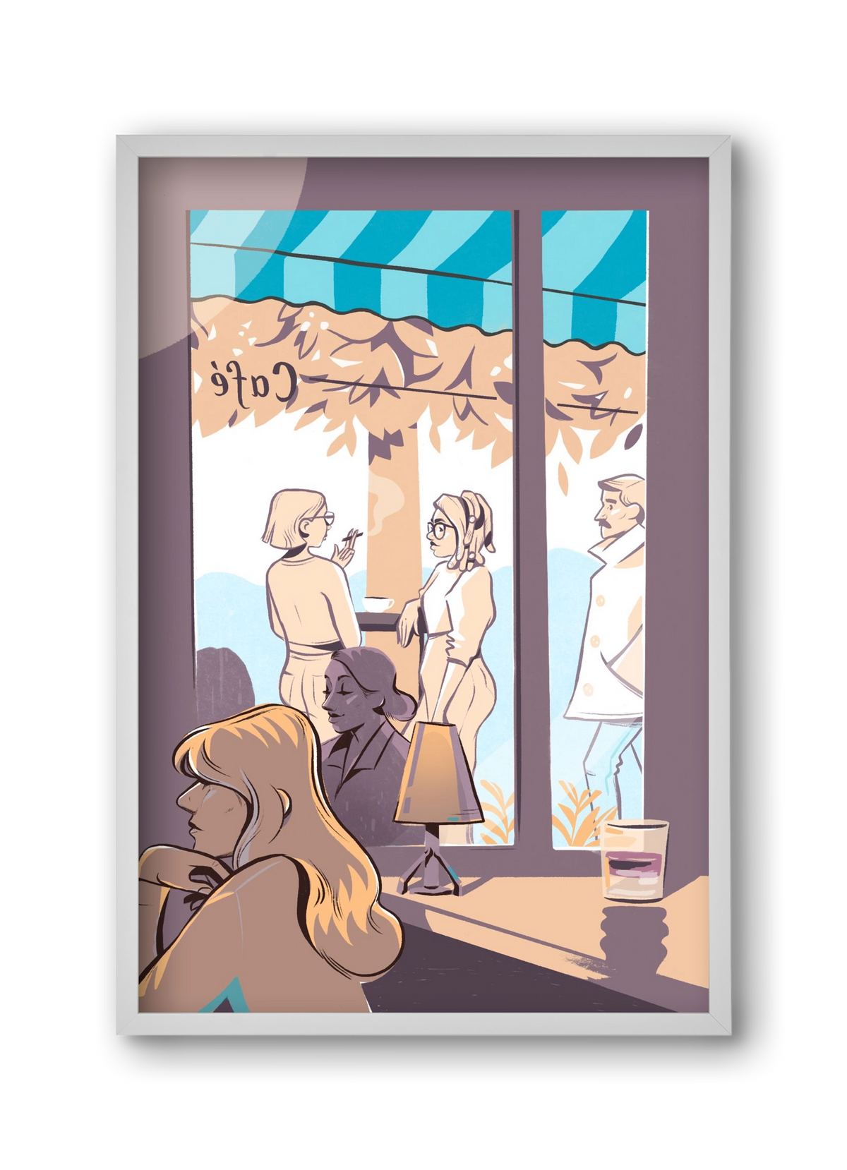 Kelet 2, 30x45 cm (30x45 cm), Fehér keret