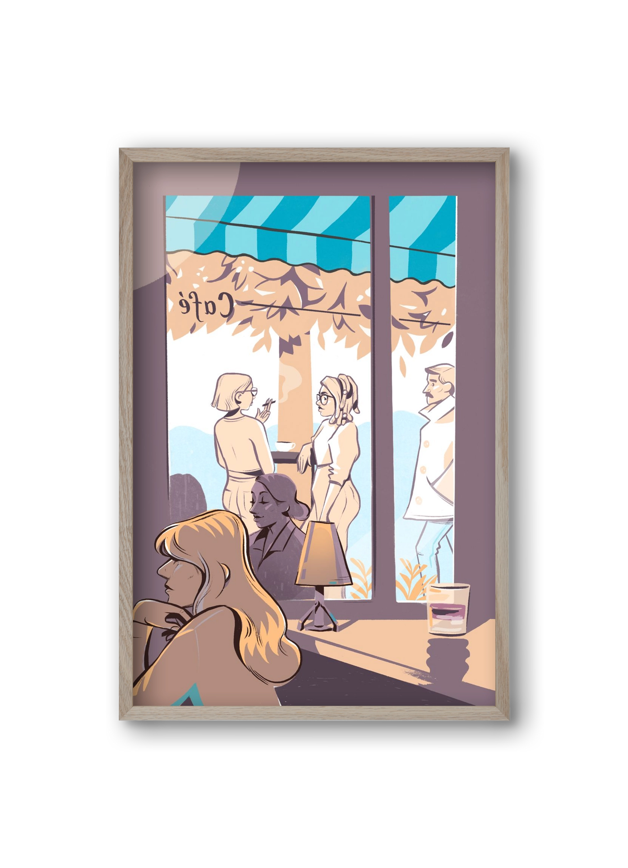 Kelet 2, 20x30 cm (20x30 cm), Tölgy keret