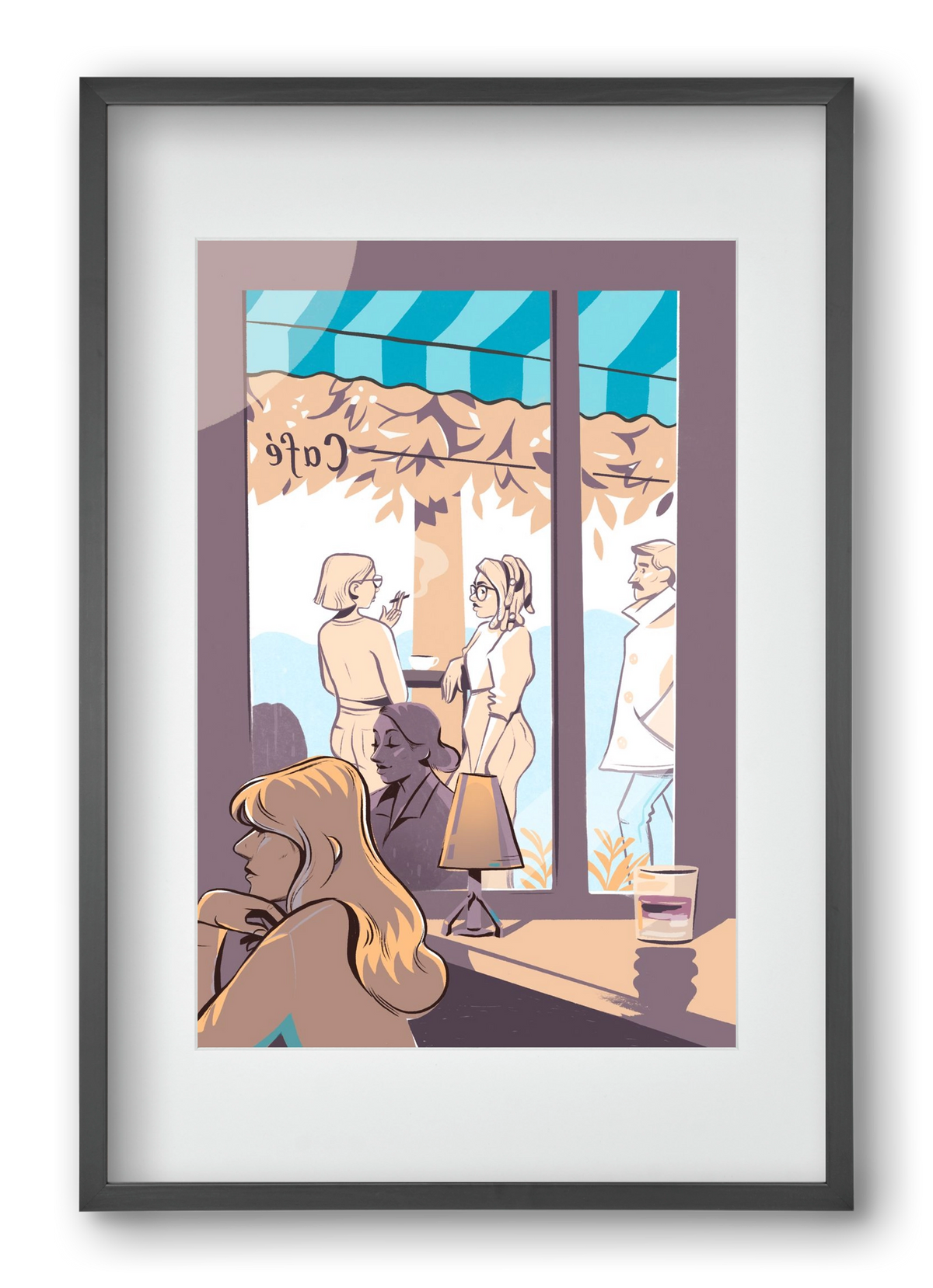 Kelet 2, 40x60 cm (30x45 cm), Fekete keret, paszpartuval