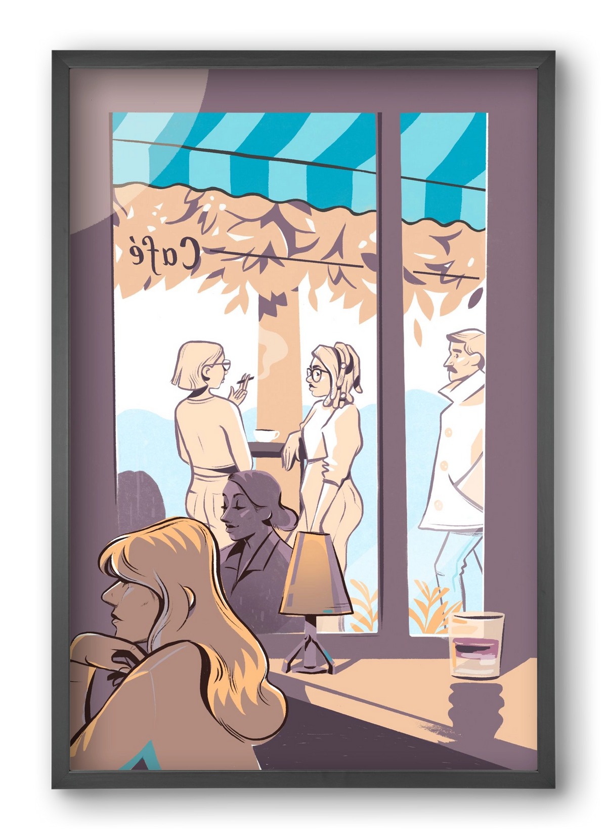 Kelet 2, 40x60 cm (40x60 cm), Fekete keret