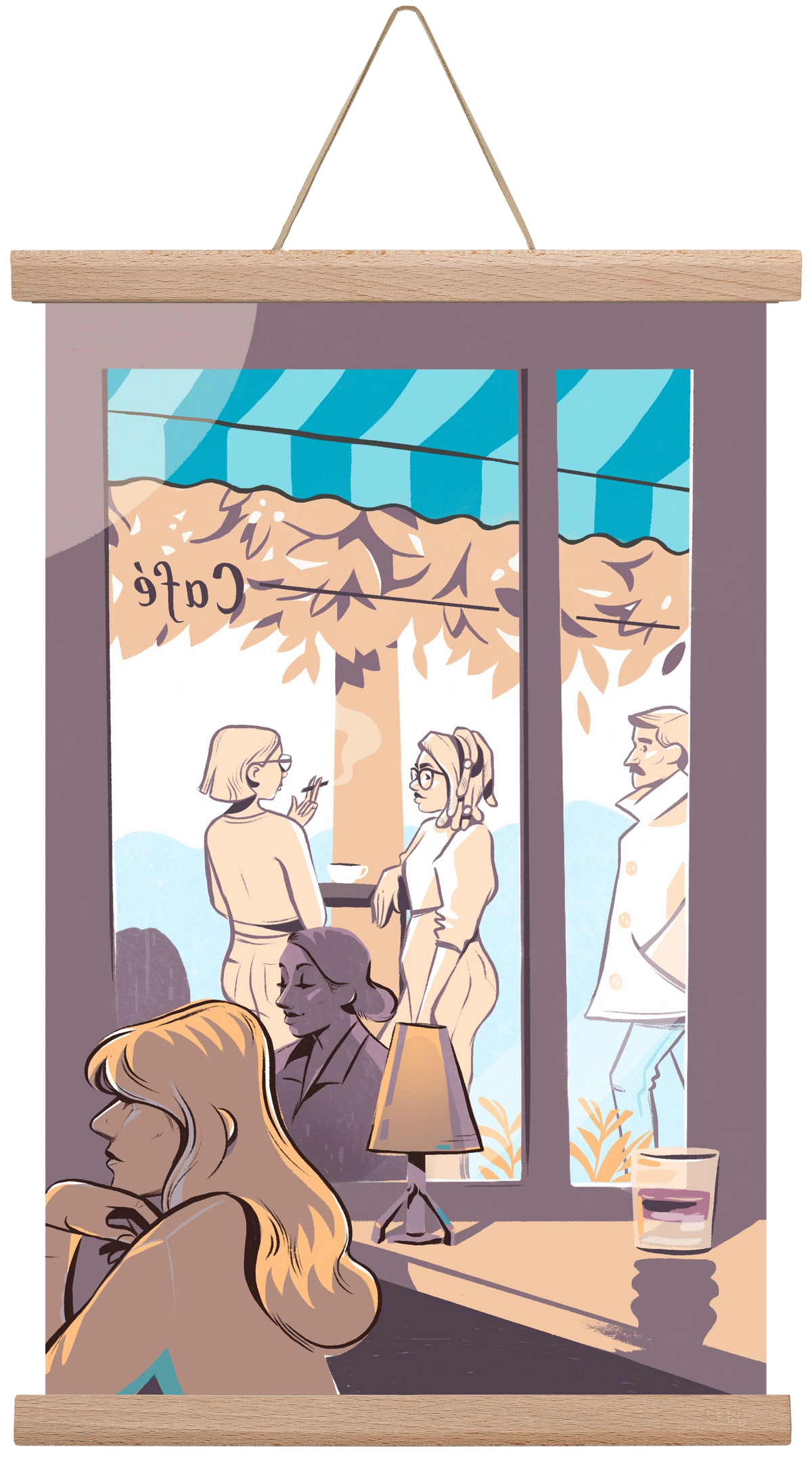 Kelet 2, 30x45 cm (30x45 cm), Tölgy akasztó