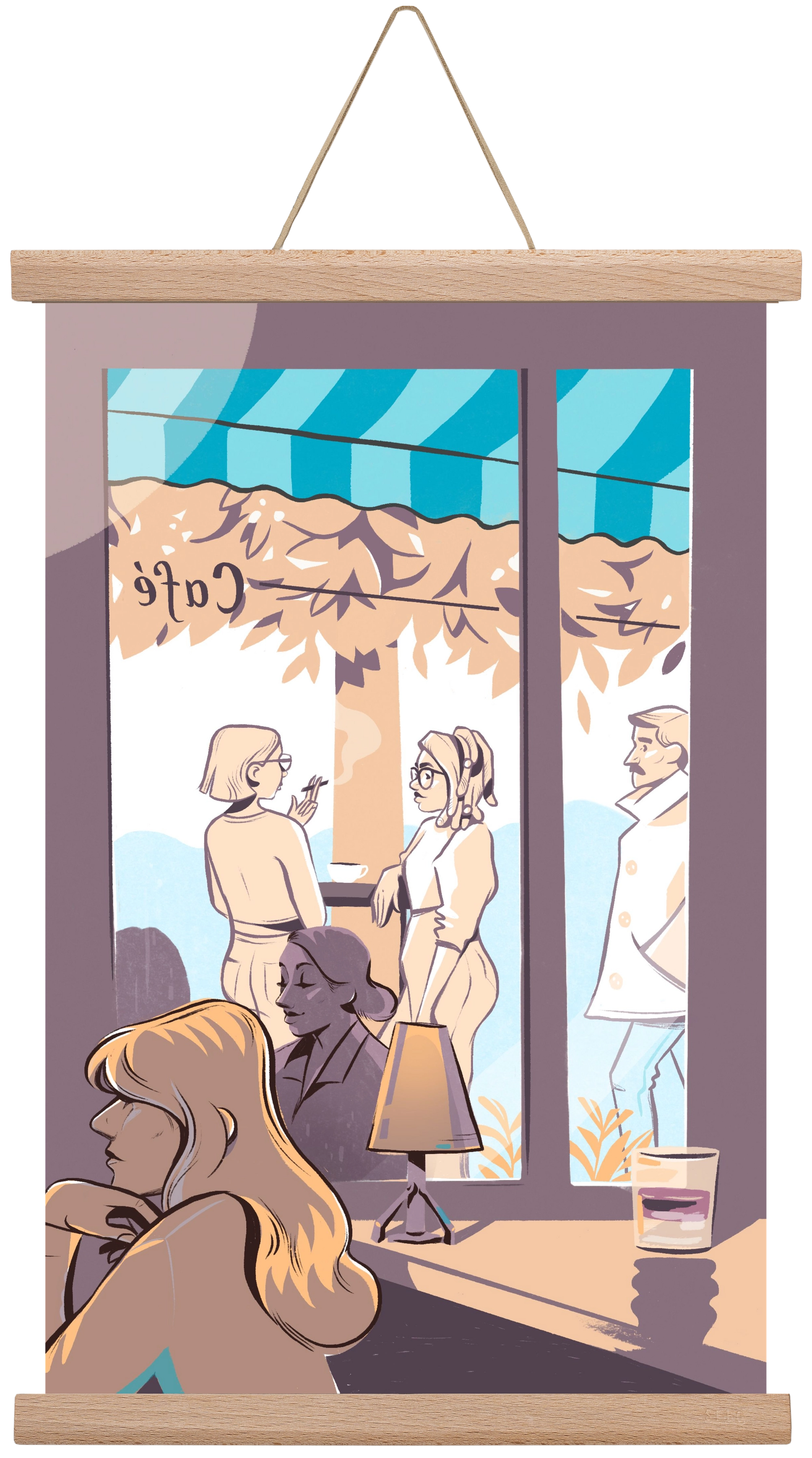 Kelet 2, 30x45 cm (30x45 cm), Tölgy akasztó