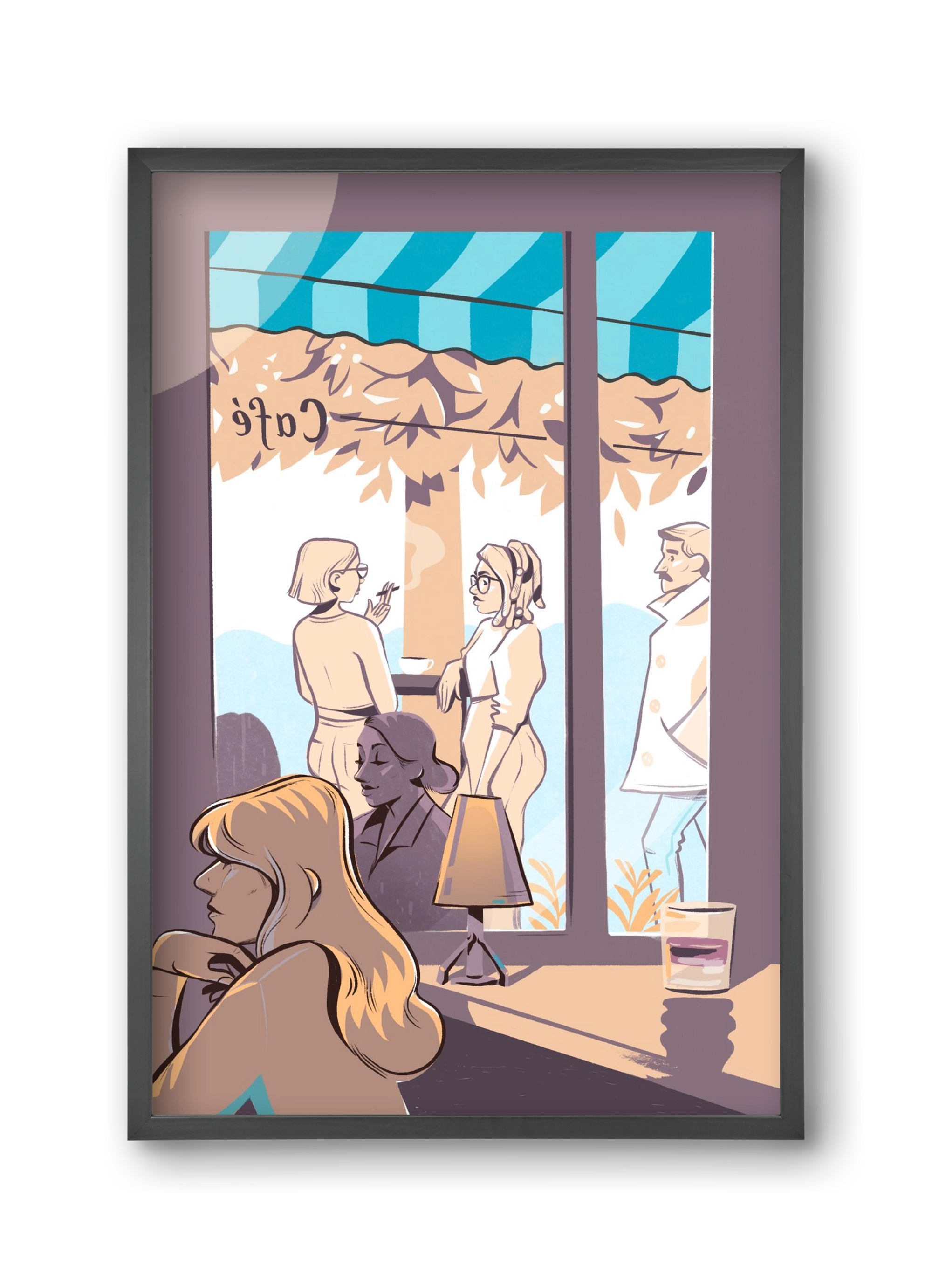 Kelet 2, 30x45 cm (30x45 cm), Fekete keret