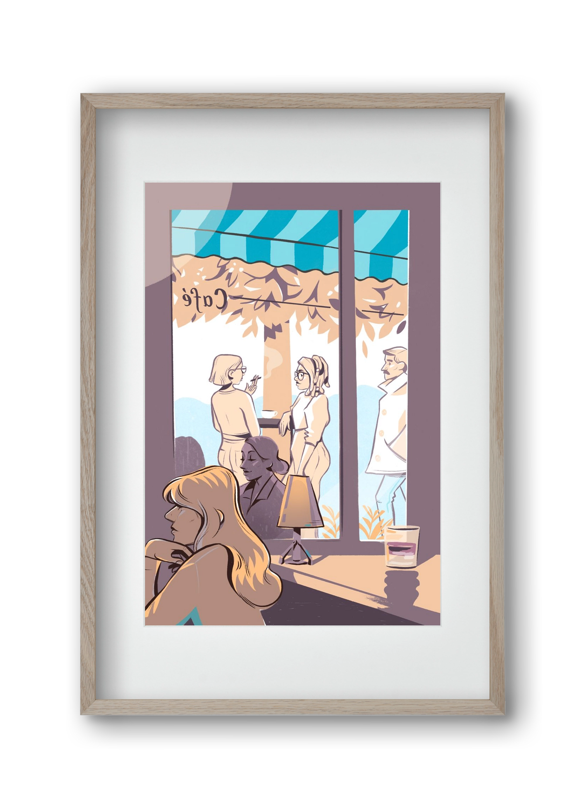 Kelet 2, 30x45 cm (20x30 cm), Tölgy keret, paszpartuval