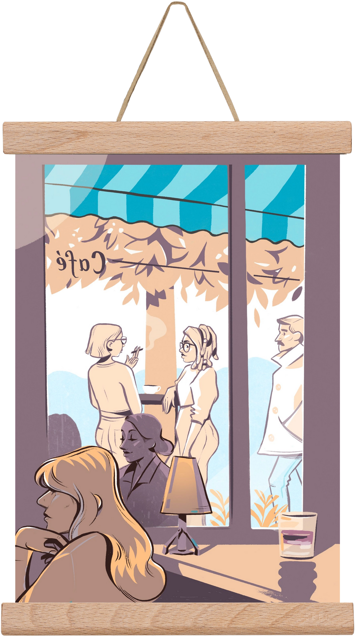 Kelet 2, 20x30 cm (20x30 cm), Tölgy akasztó