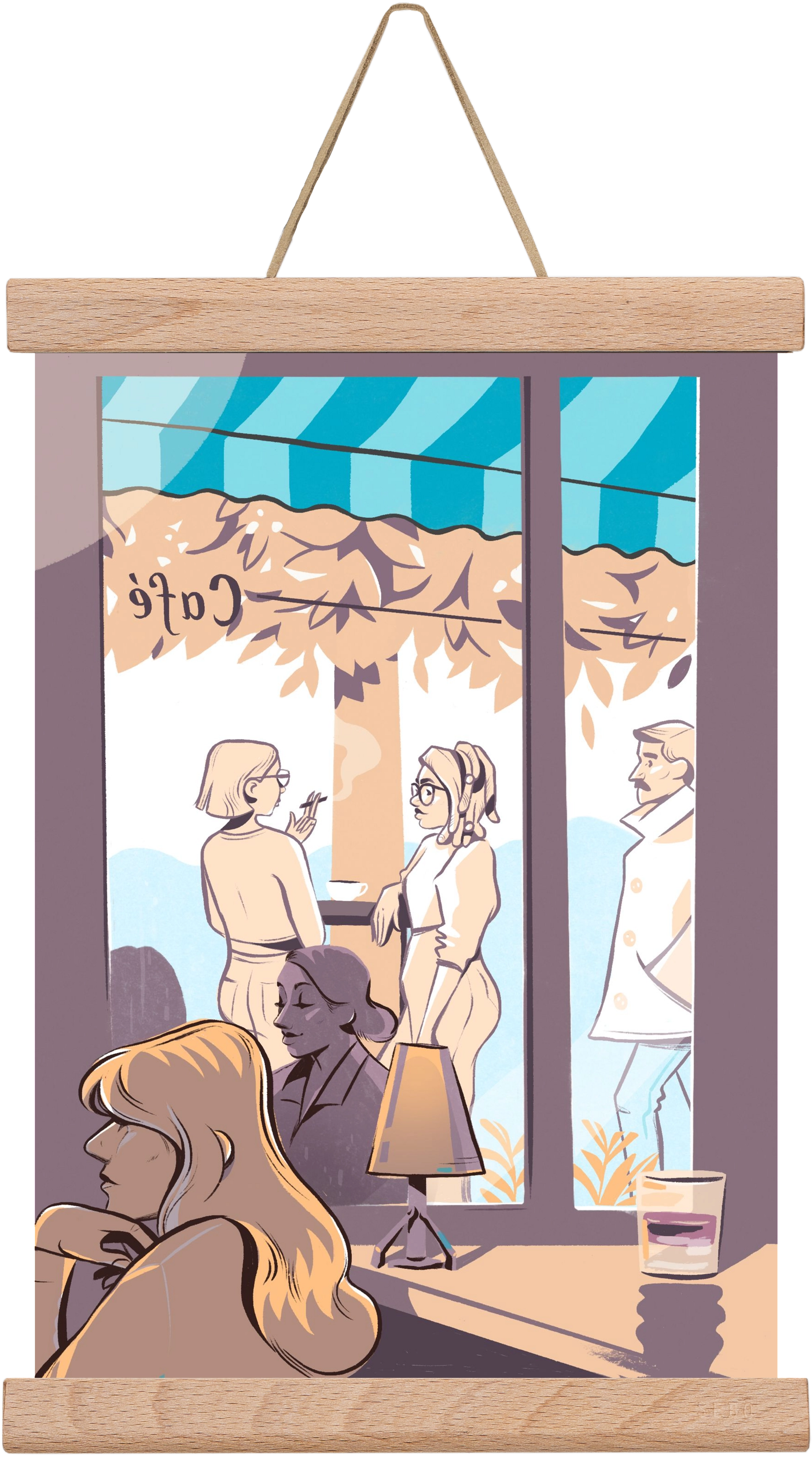 Kelet 2, 20x30 cm (20x30 cm), Tölgy akasztó