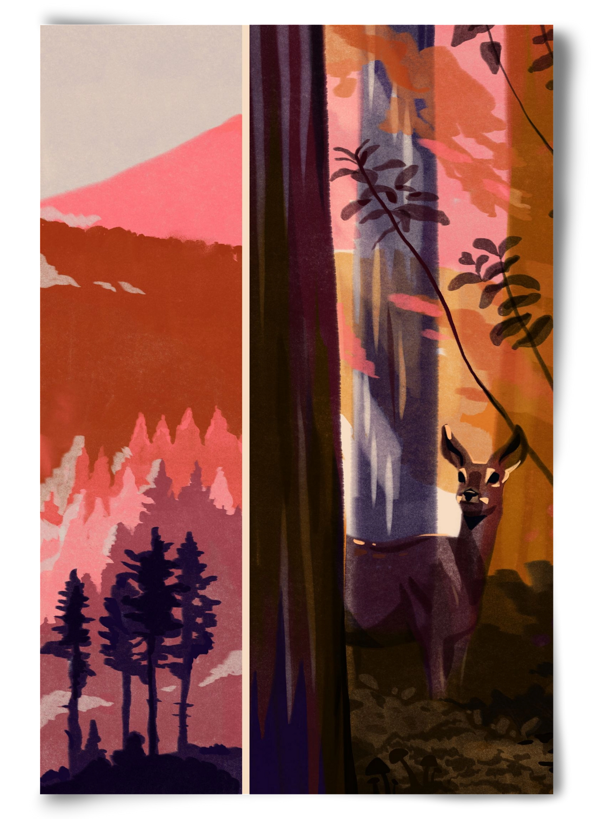 Forest, 60x90 cm, Keret nélkül