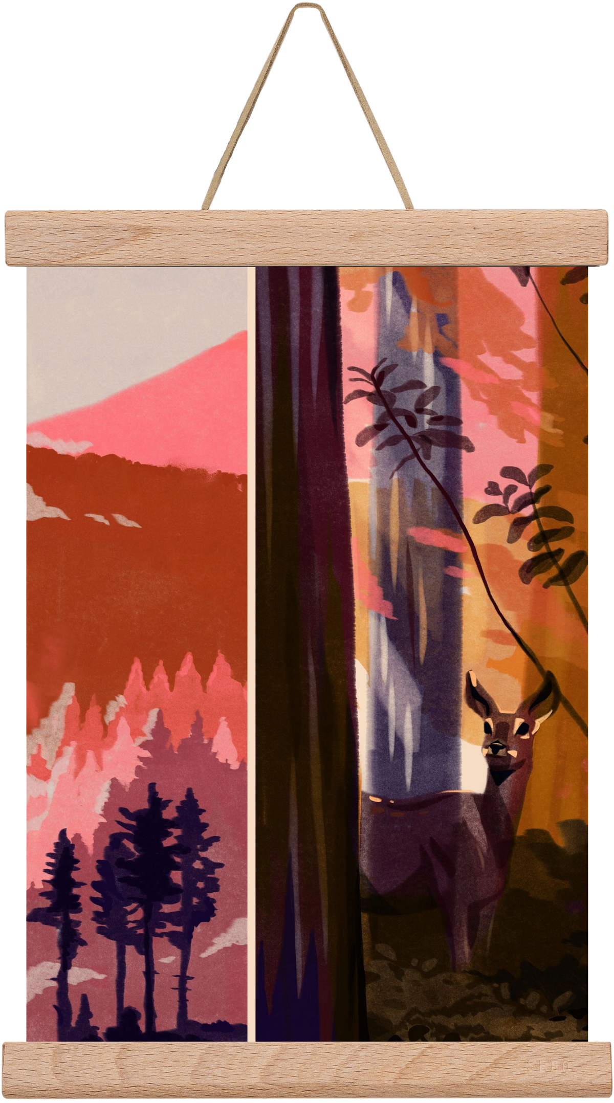 Forest, 20x30 cm (20x30 cm), Tölgy akasztó