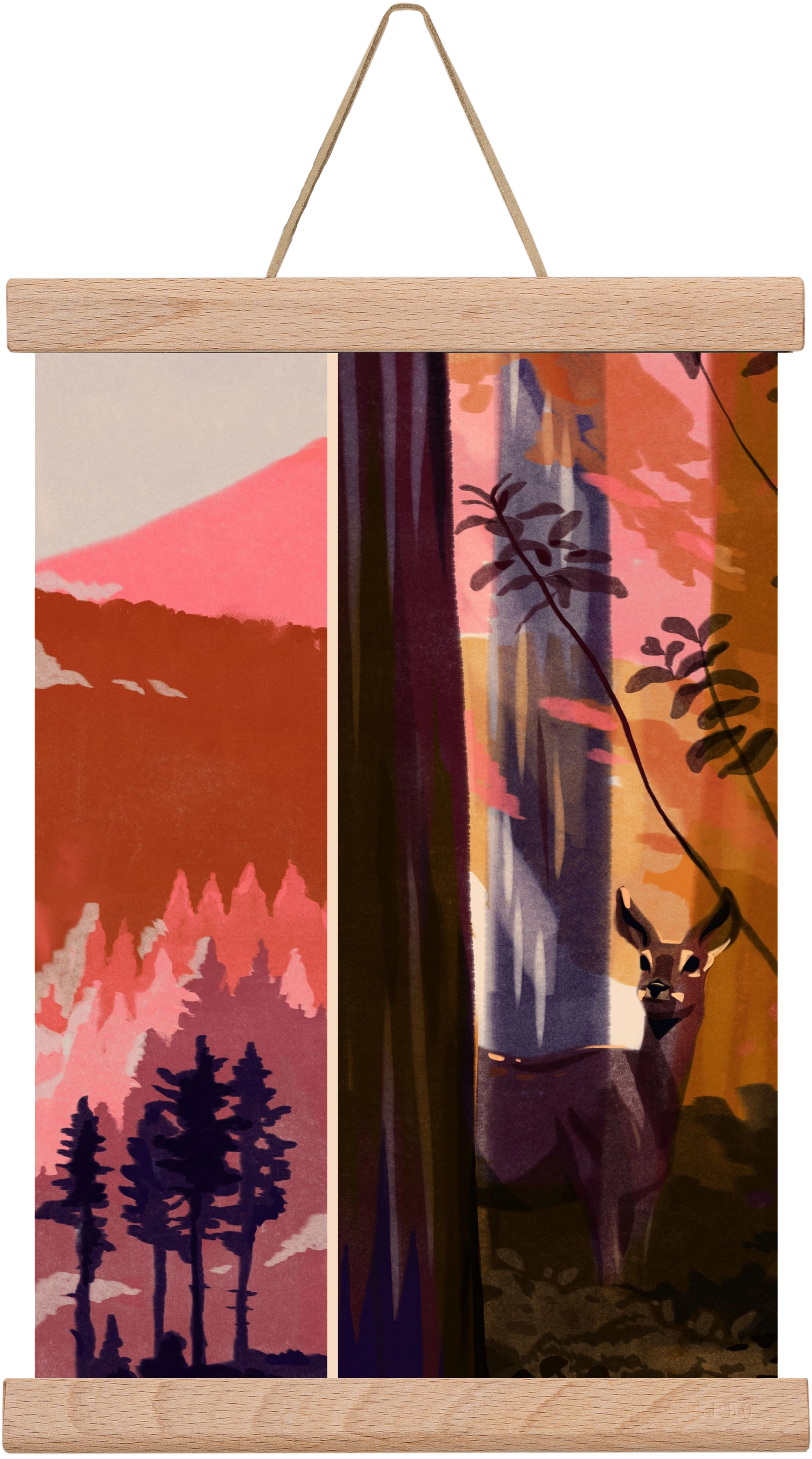 Forest, 20x30 cm (20x30 cm), Tölgy akasztó