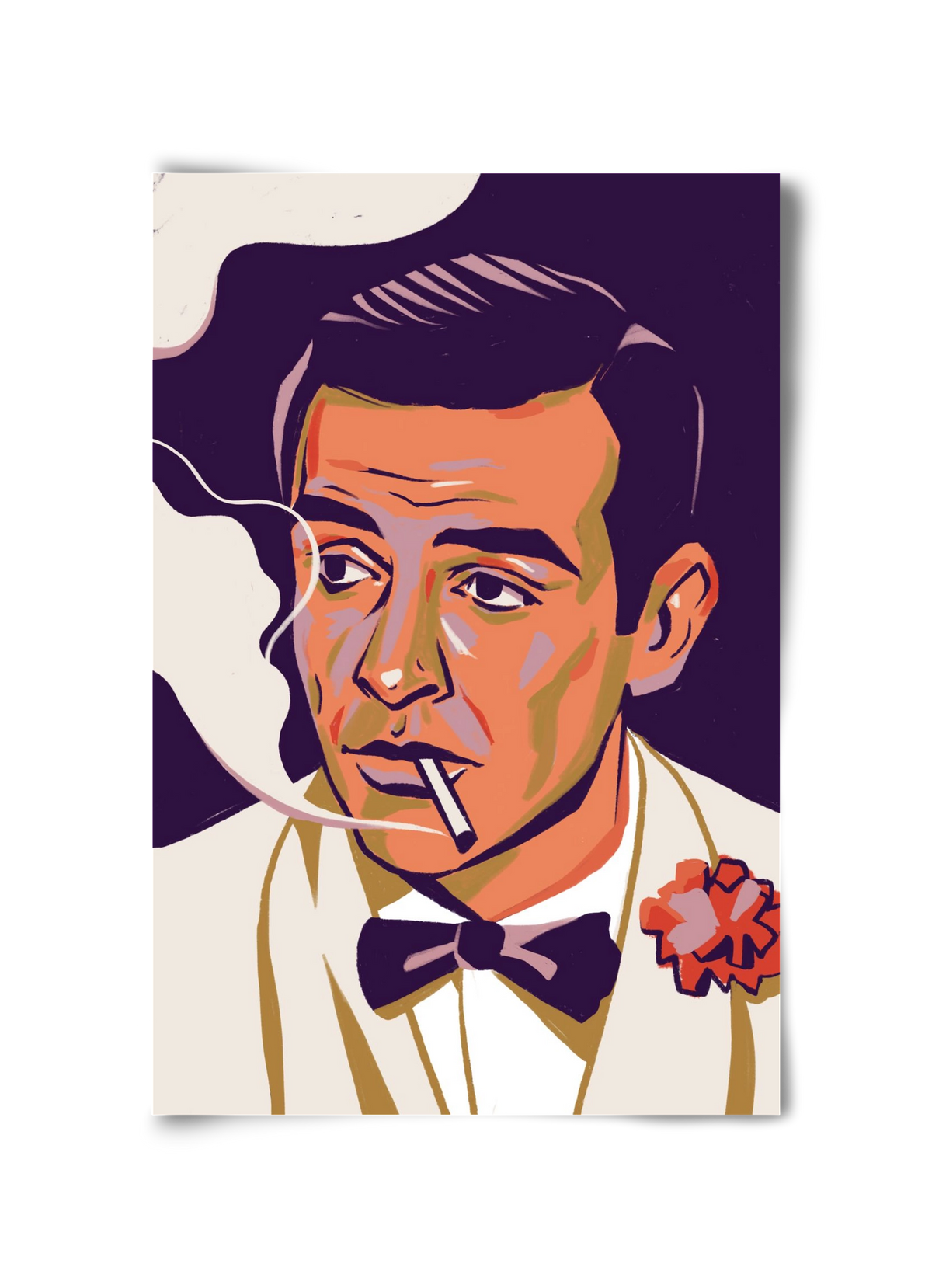 Sean Connery, 30x45 cm, Keret nélkül