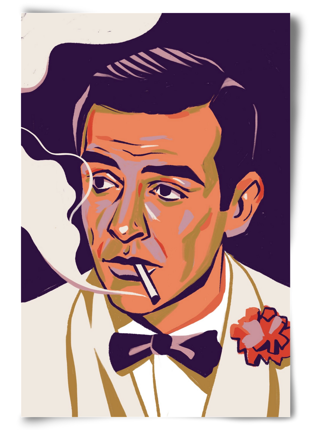 Sean Connery, 60x90 cm, Keret nélkül