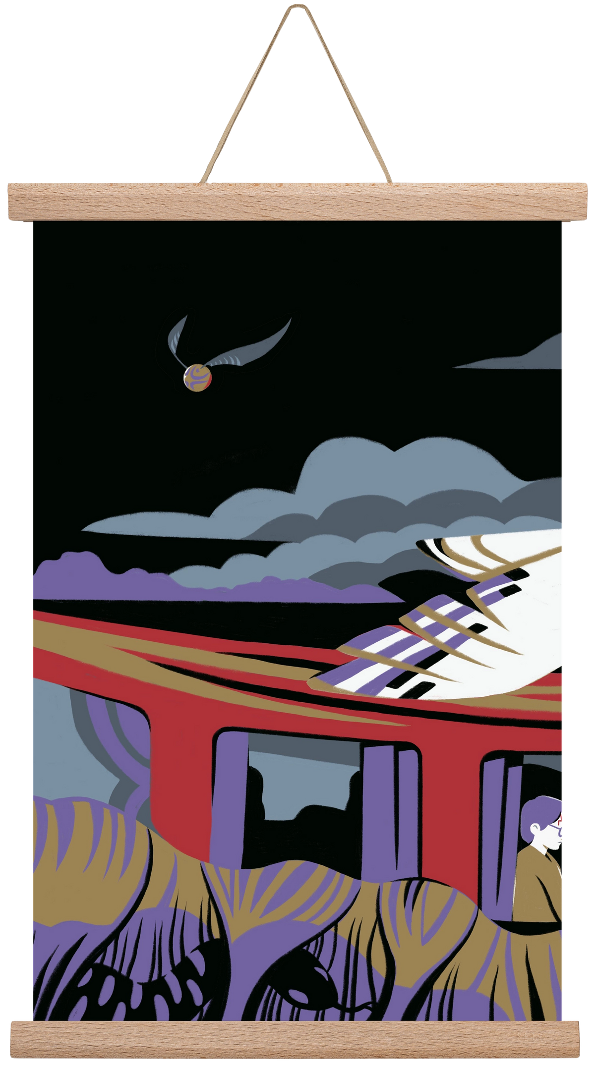 Harry Potter 1, 45x30 cm (45x30 cm), Tölgy akasztó