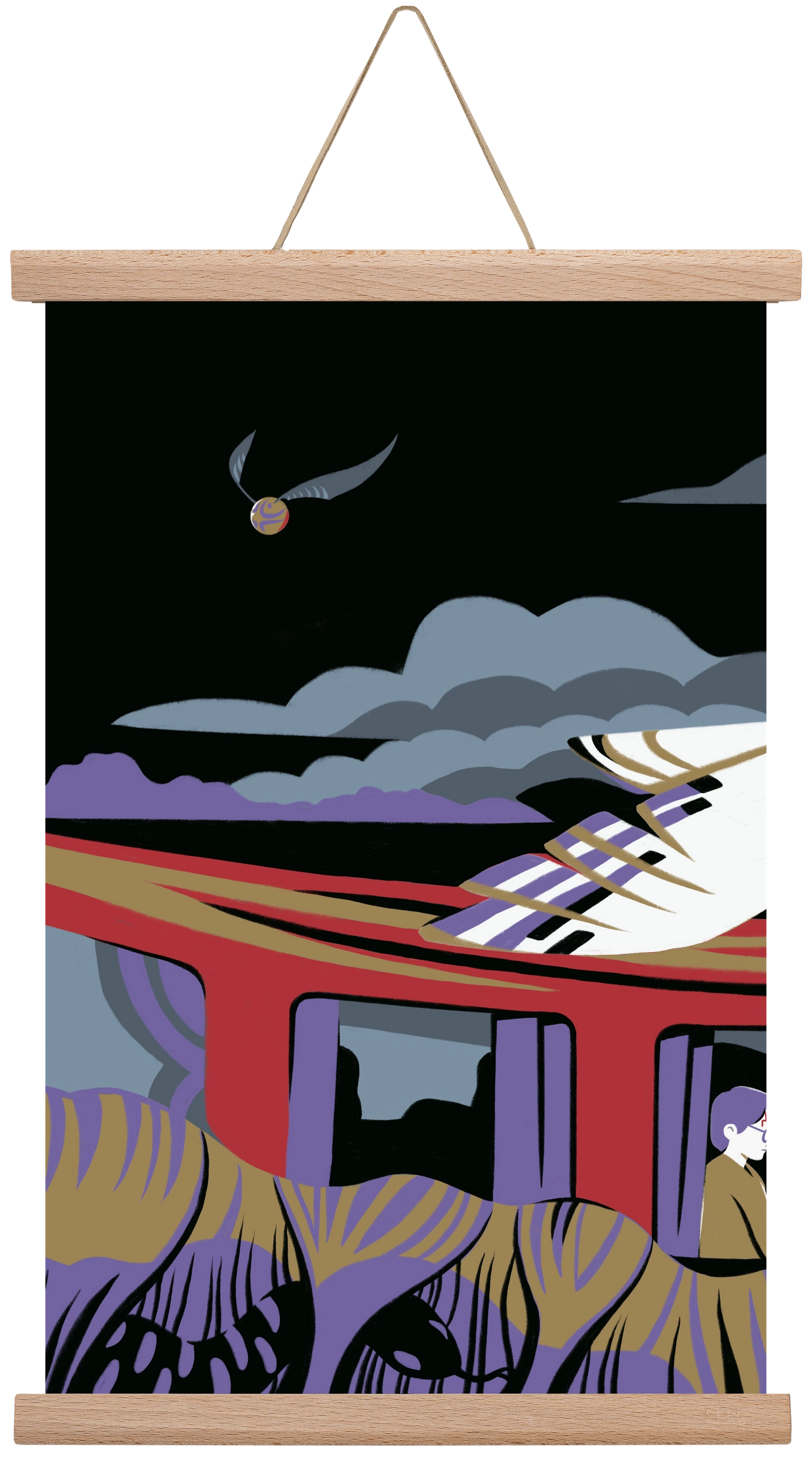 Harry Potter 1, 45x30 cm (45x30 cm), Tölgy akasztó