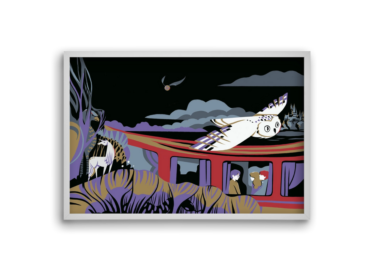 Harry Potter 1, 30x20 cm (30x20 cm), Fehér keret