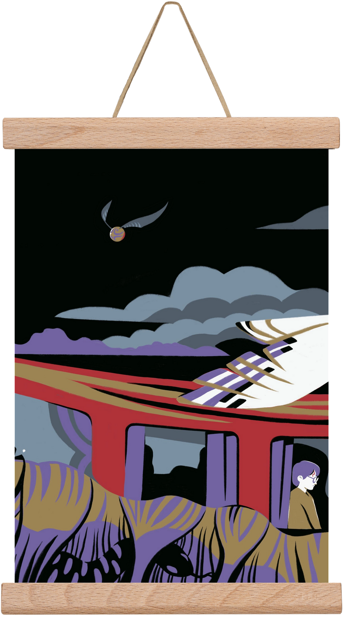 Harry Potter 1, 30x20 cm (30x20 cm), Tölgy akasztó