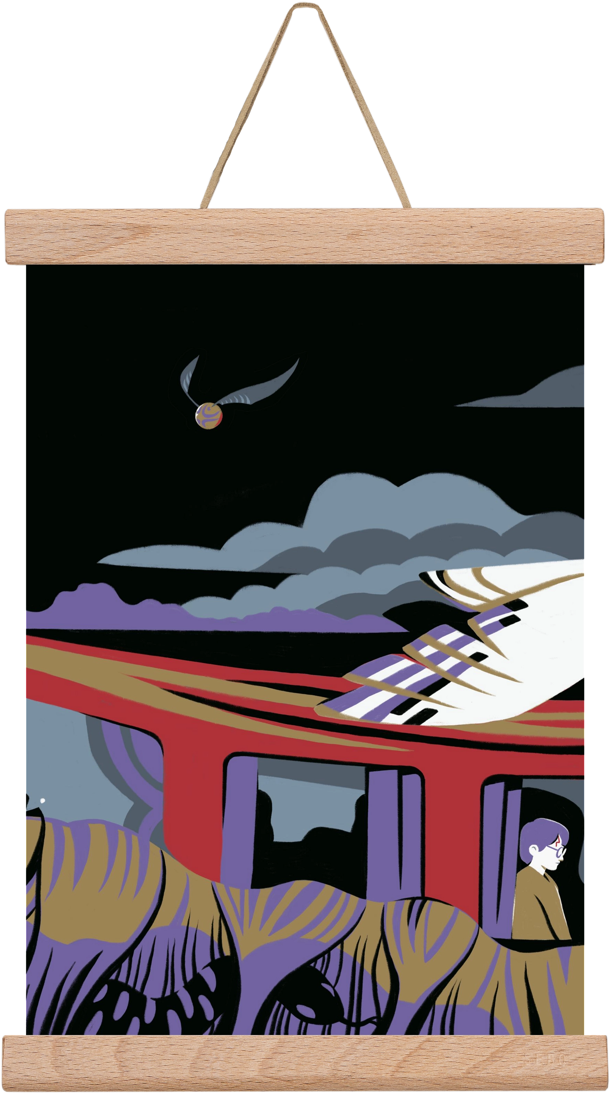 Harry Potter 1, 30x20 cm (30x20 cm), Tölgy akasztó